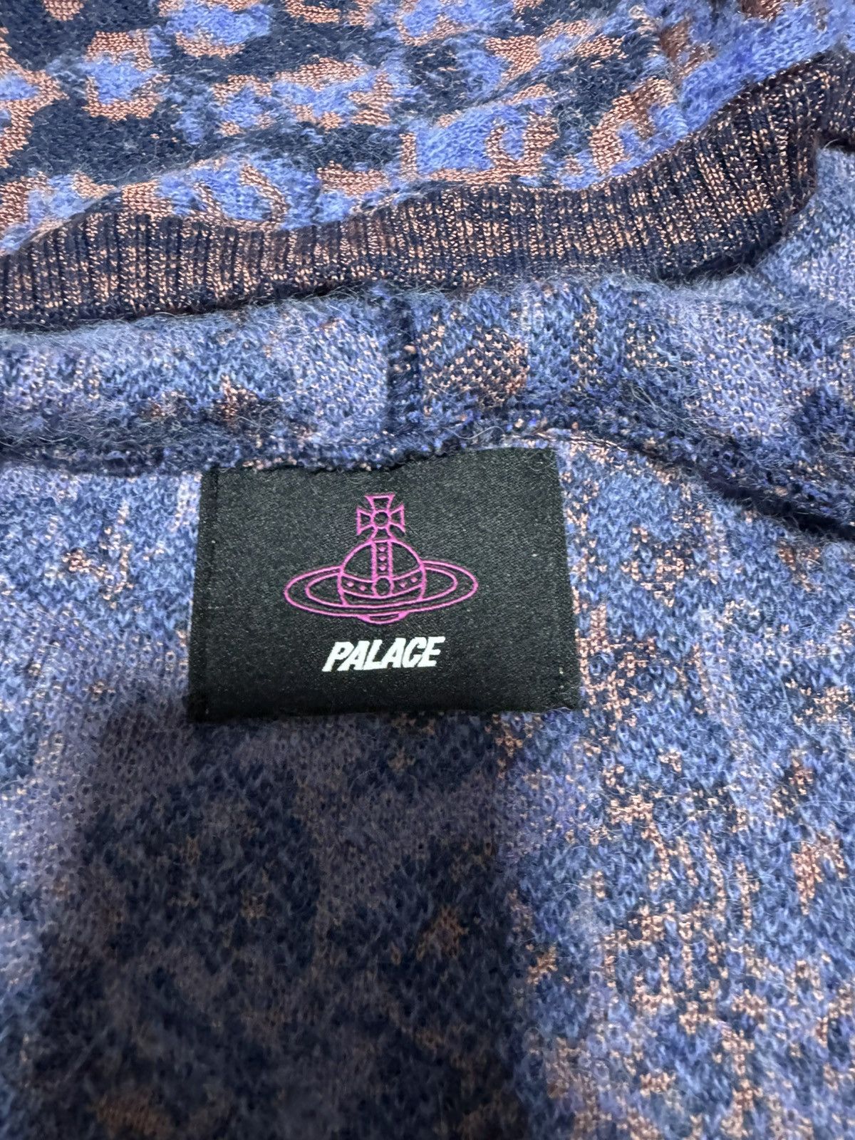 Palace x Vivienne Westwood Knit Hood Pink Leopard - 24FW
