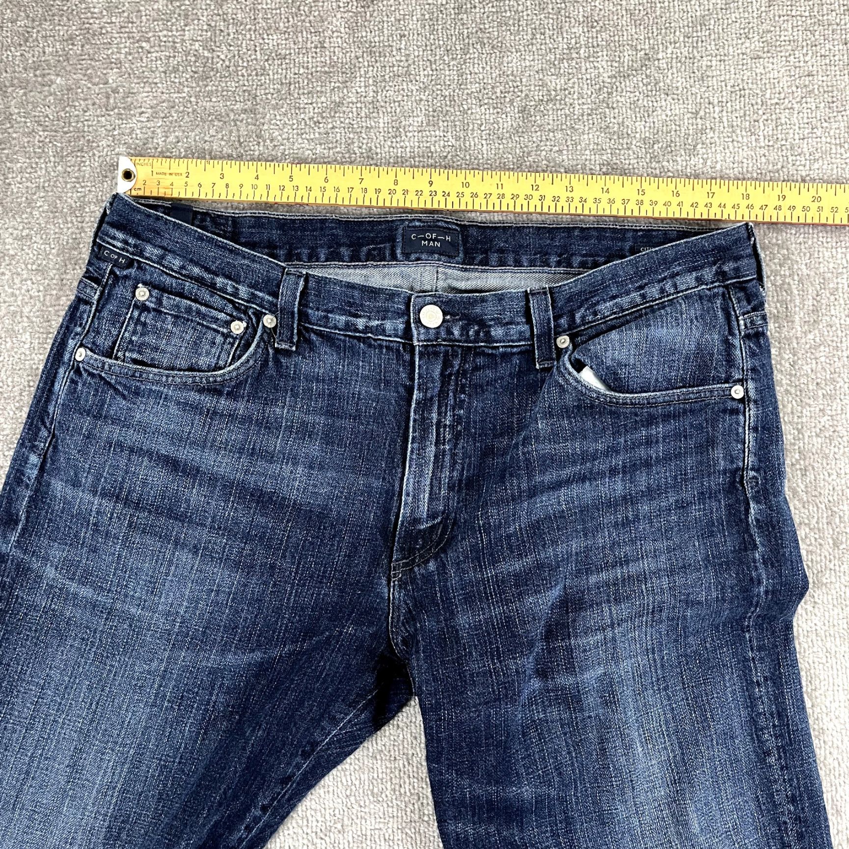 Citizens Of Humanity Citizens of Humanity Jeans Mens 38x30 SID Straight Fit Relaxed Dark Denim Pants Size US 38 / EU 54 - 6 Thumbnail