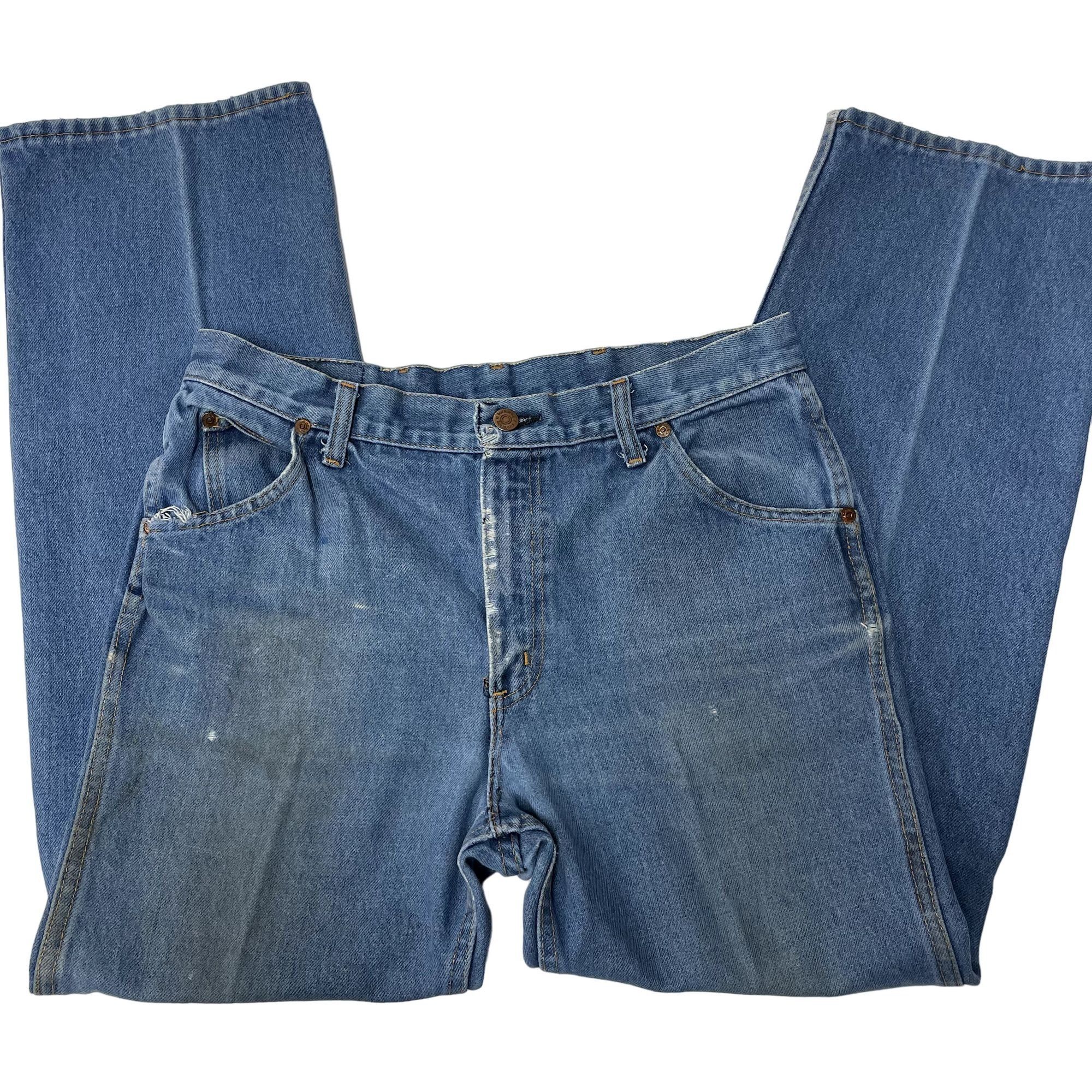 Sears Vtg Sears Roebucks DISTRESSED Blue Jeans Work Pants Size US 34 / EU 50 - 3 Thumbnail