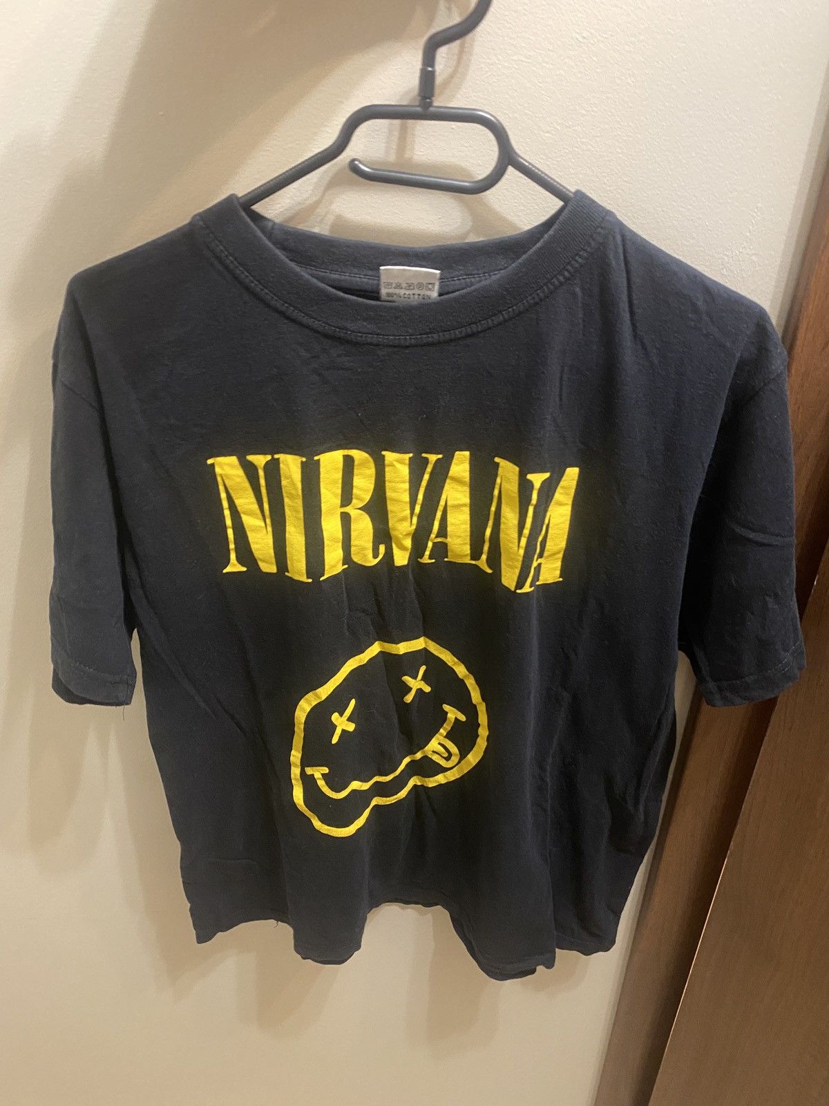 Kurt cobain bootleg smiles band vinatge tee 00s/90s