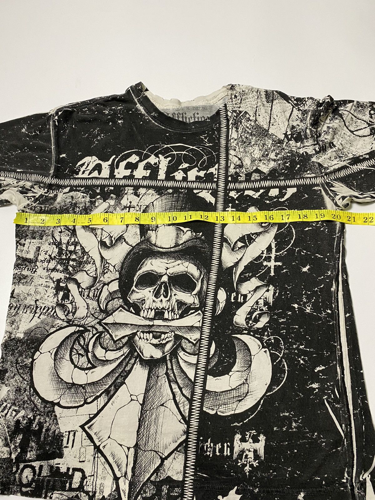 Affliction × Japanese Brand × Vintage affliction allover skull gothic punk style Size US L / EU 52-54 / 3 - 8 Thumbnail