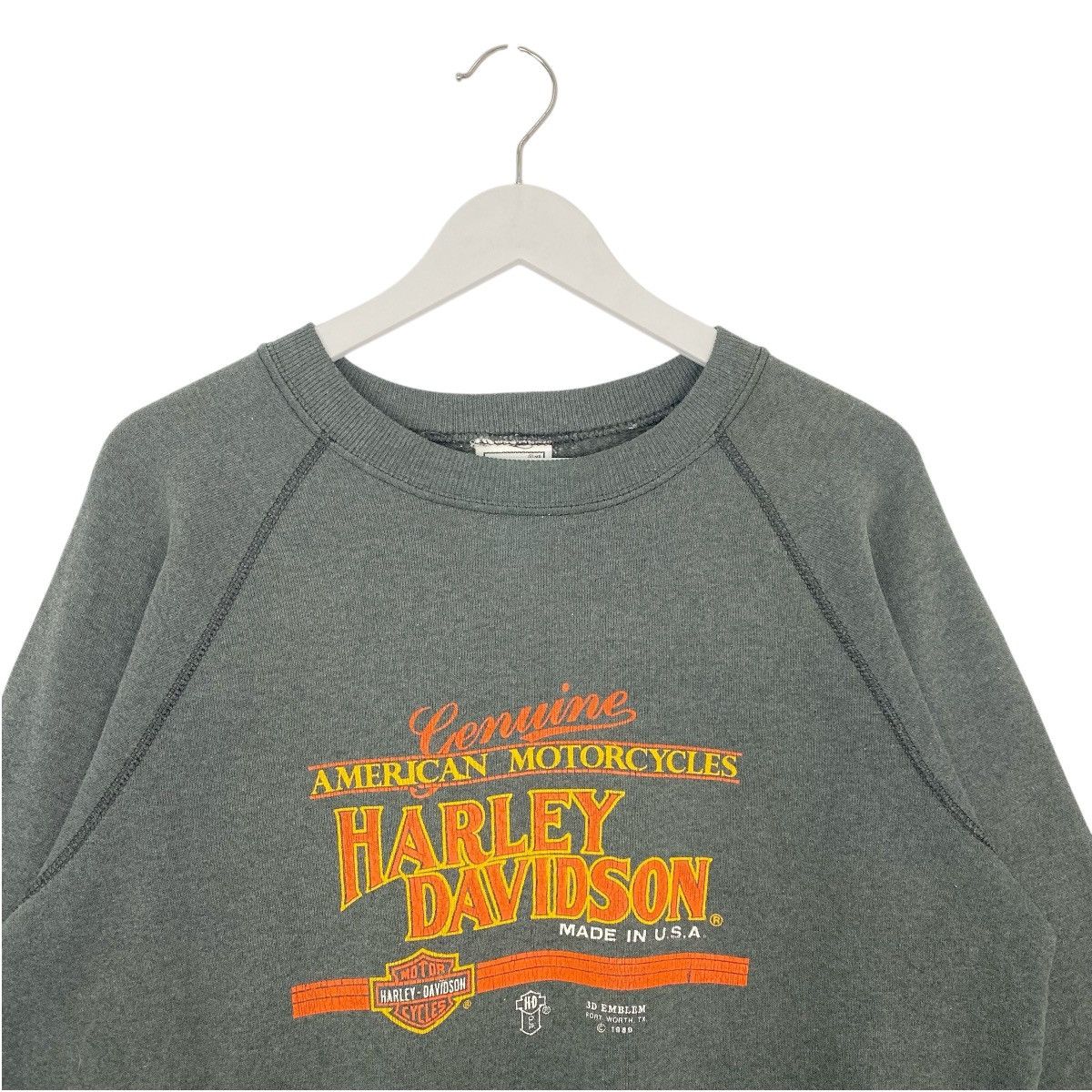 Other Vintage Lee Harley Davidson Printed Crewneck Sweatshirt Gray Size US L / EU 52-54 / 3 - 4 Thumbnail