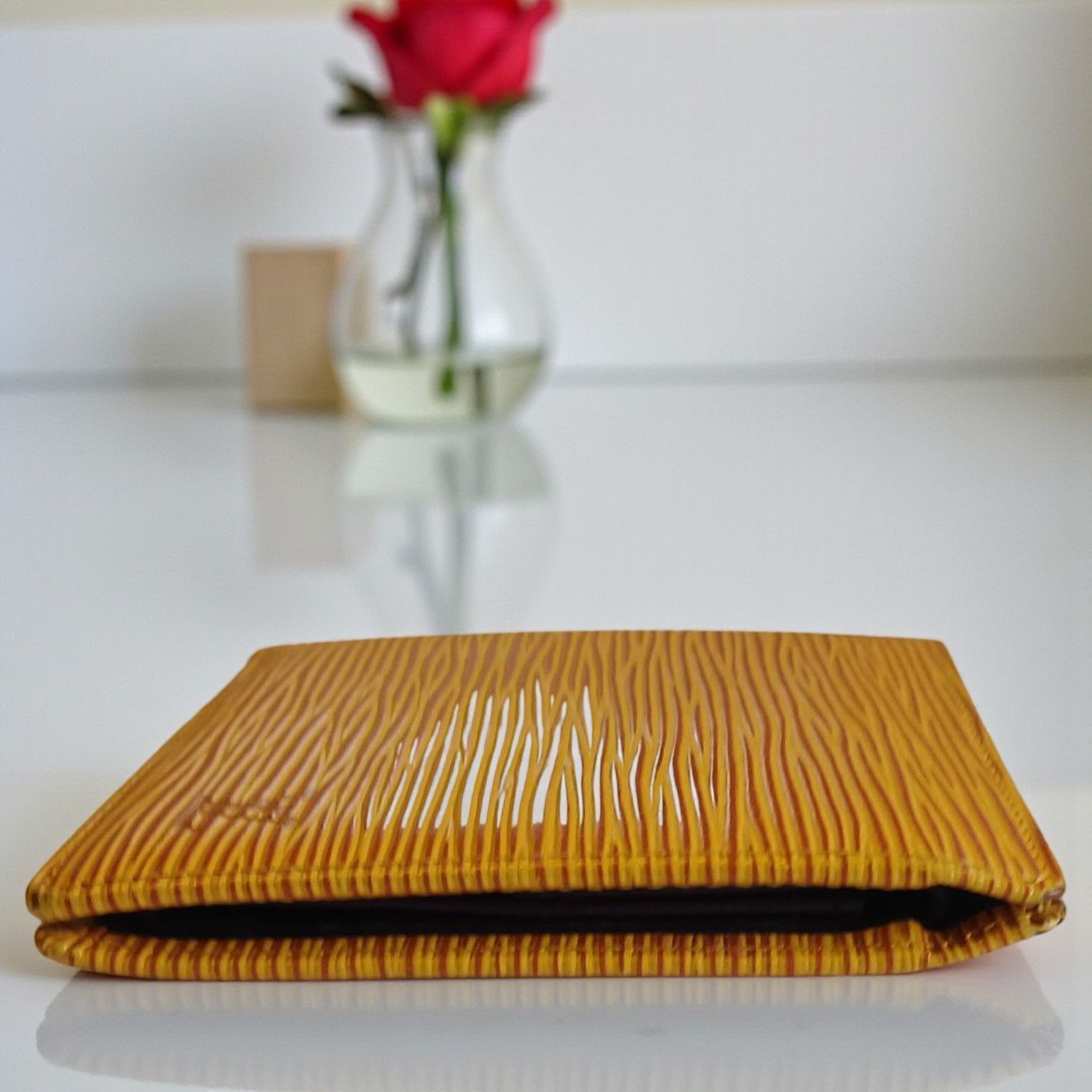 Louis Vuitton Louis Vuitton Marco Epi Leather Bifold Wallet Yellow Size ONE SIZE - 4 Thumbnail