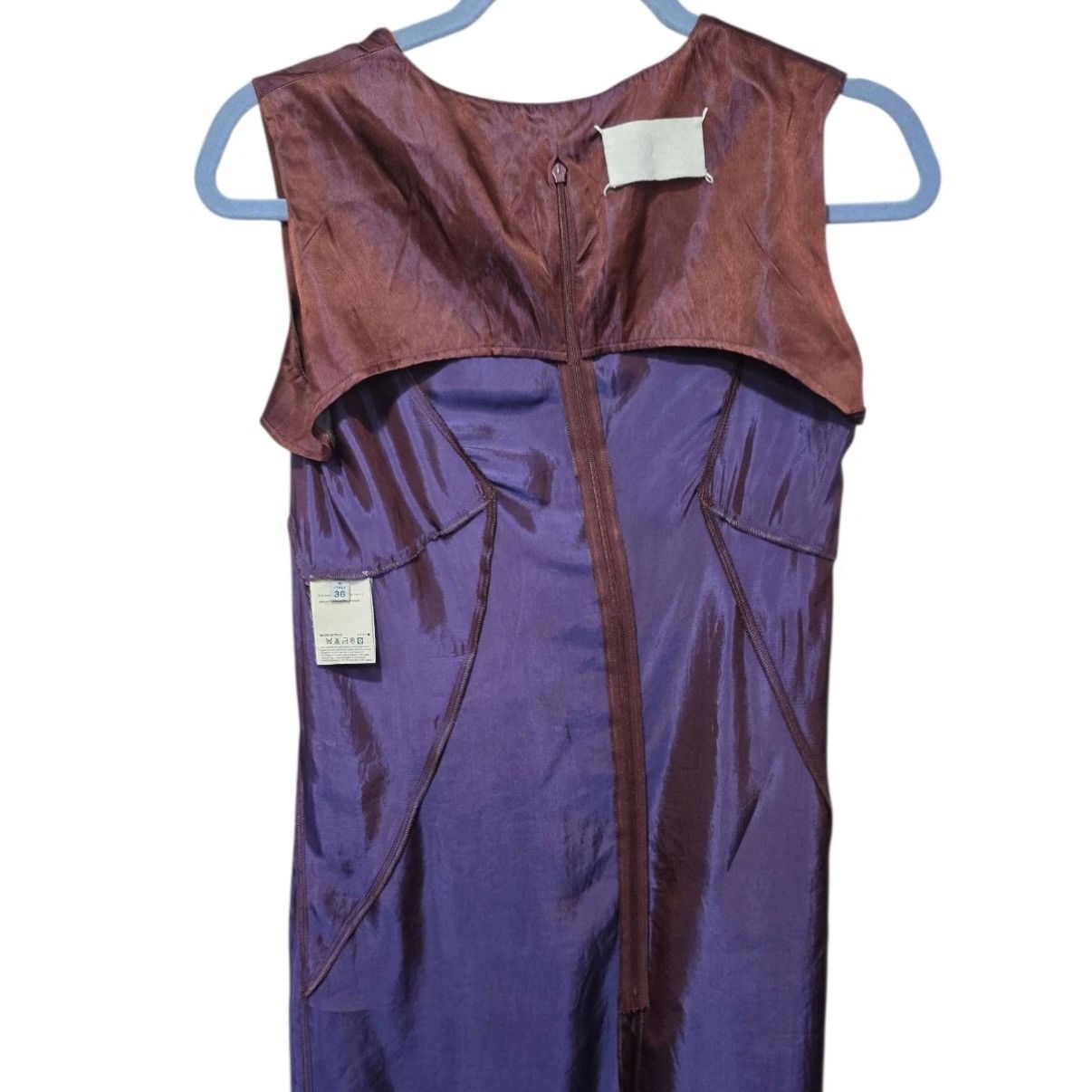 Maison Margiela F/W 2007 Maison Martin Margiela Iridescent Burgundy Dress Size XS / US 0-2 / IT 36-38 - 5 Thumbnail