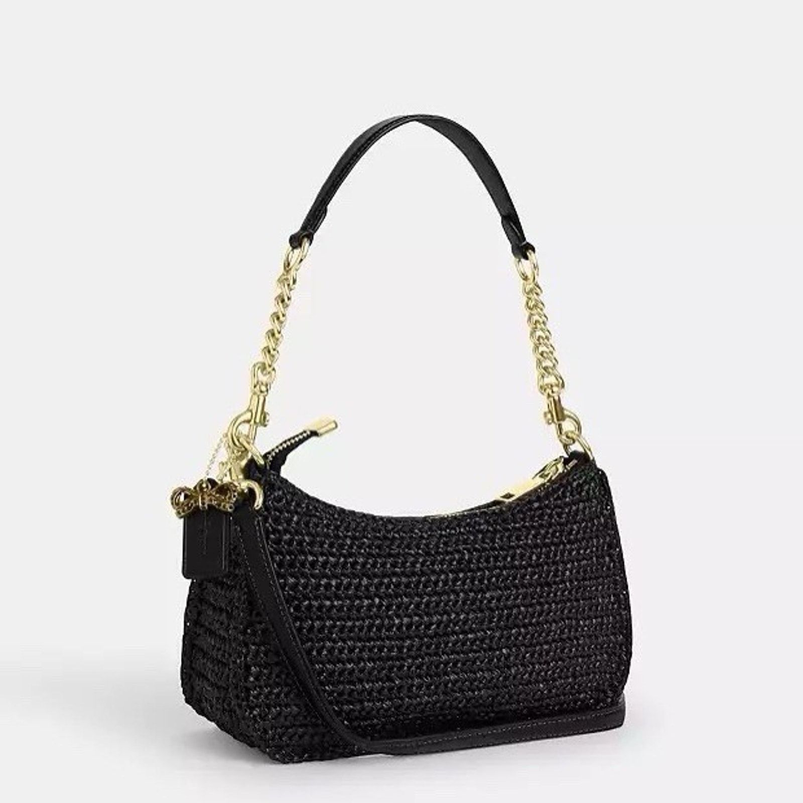 Coach NWT Coach Teri Shoulder Bag Crossbody CBI17 Straw Gold/Black Size ONE SIZE - 11 Thumbnail