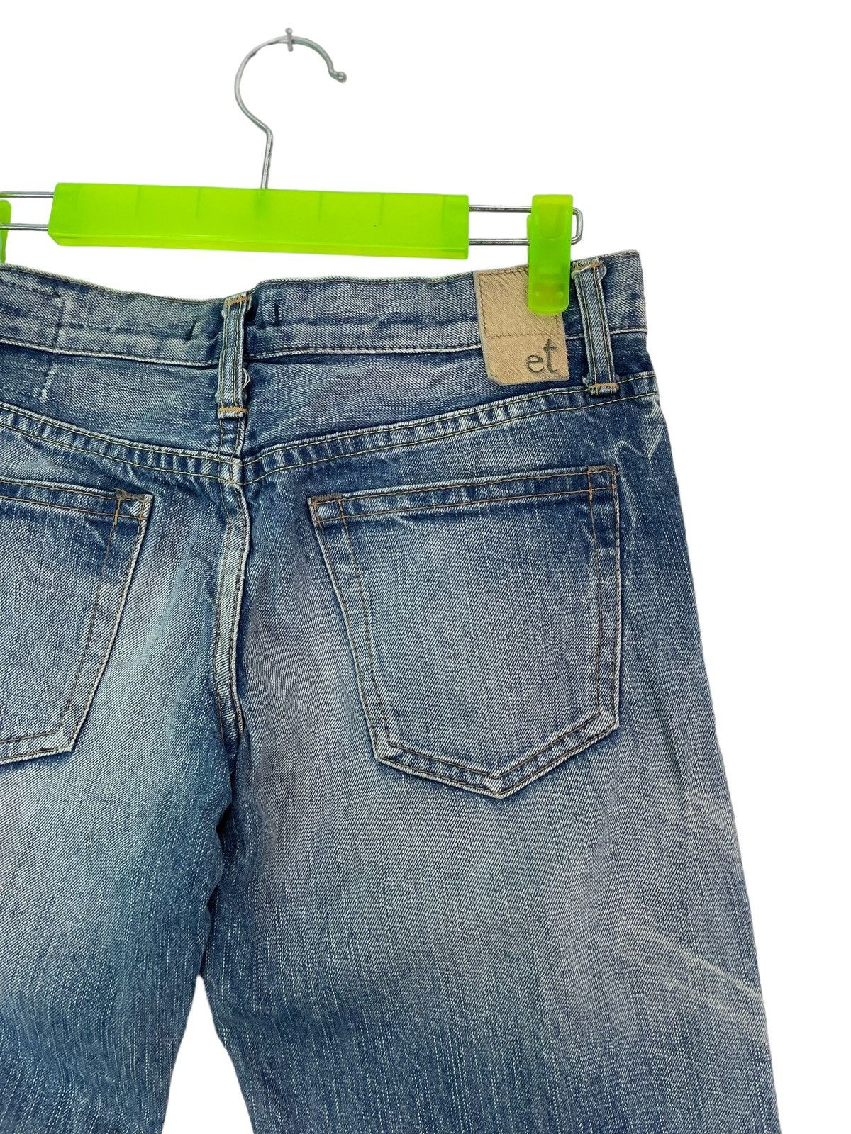 Japanese Brand Vtg 90s BLUE WAY japan denim low rise jeans Size 29" - 6 Thumbnail