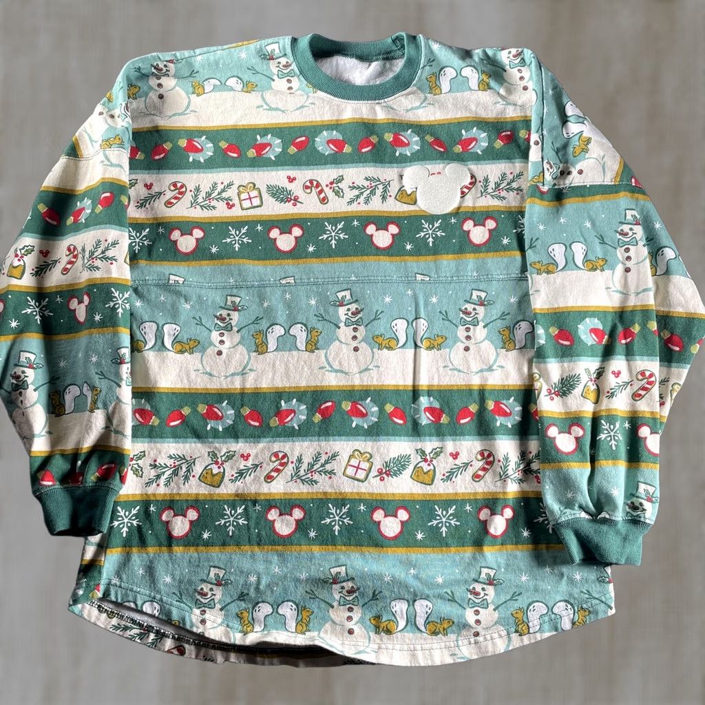 Disney Disney Shirt Mens Small Holiday Spirit Jersey Snowman Mickey Mouse Christmas Size US S / EU 44-46 / 1 - 1 Thumbnail
