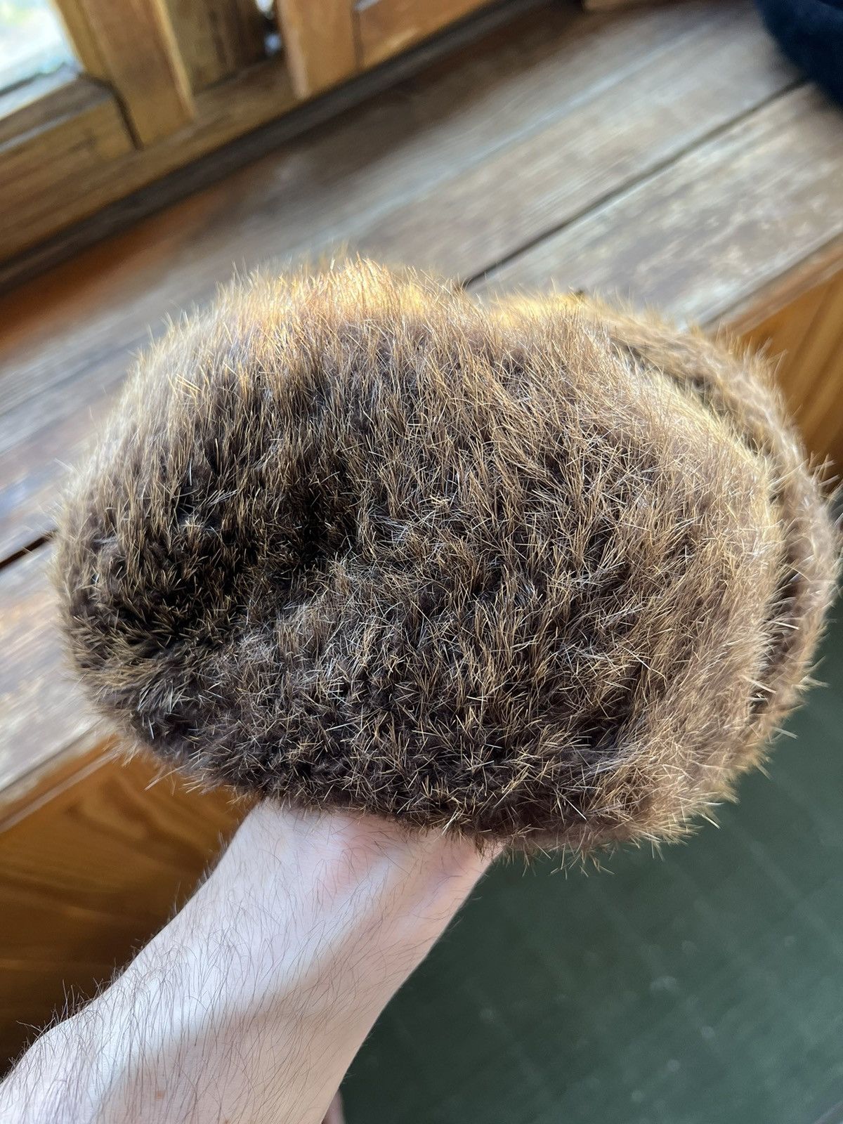Vintage Vintage Ushanka trapper rabbit leather hat rare Size ONE SIZE - 12 Thumbnail