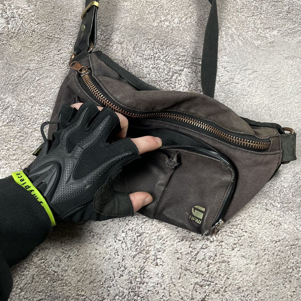 Vintage Vintage Y2K Black Shoulder Bag Military Strap Streetwear OS Size ONE SIZE - 5 Thumbnail