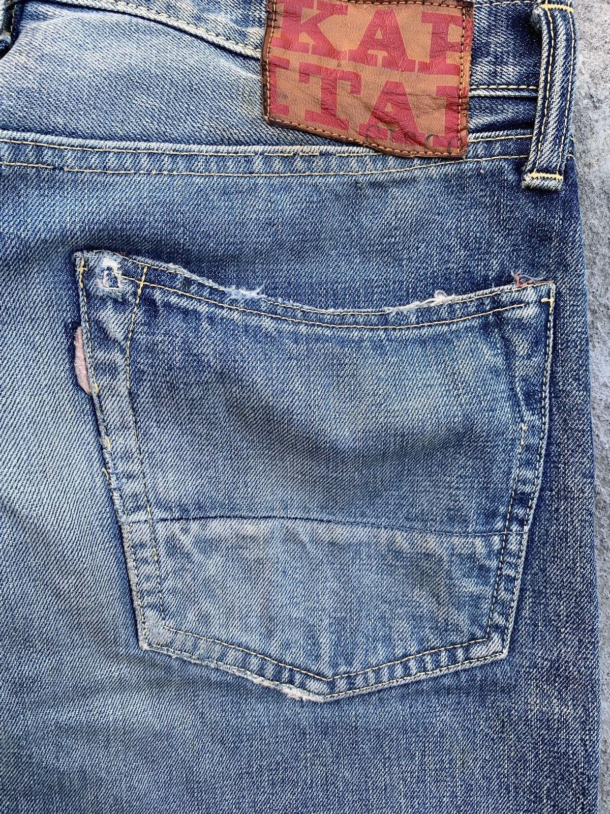 Kapital Heavily Washed Denim Jeans Size US 31 - 11 Thumbnail