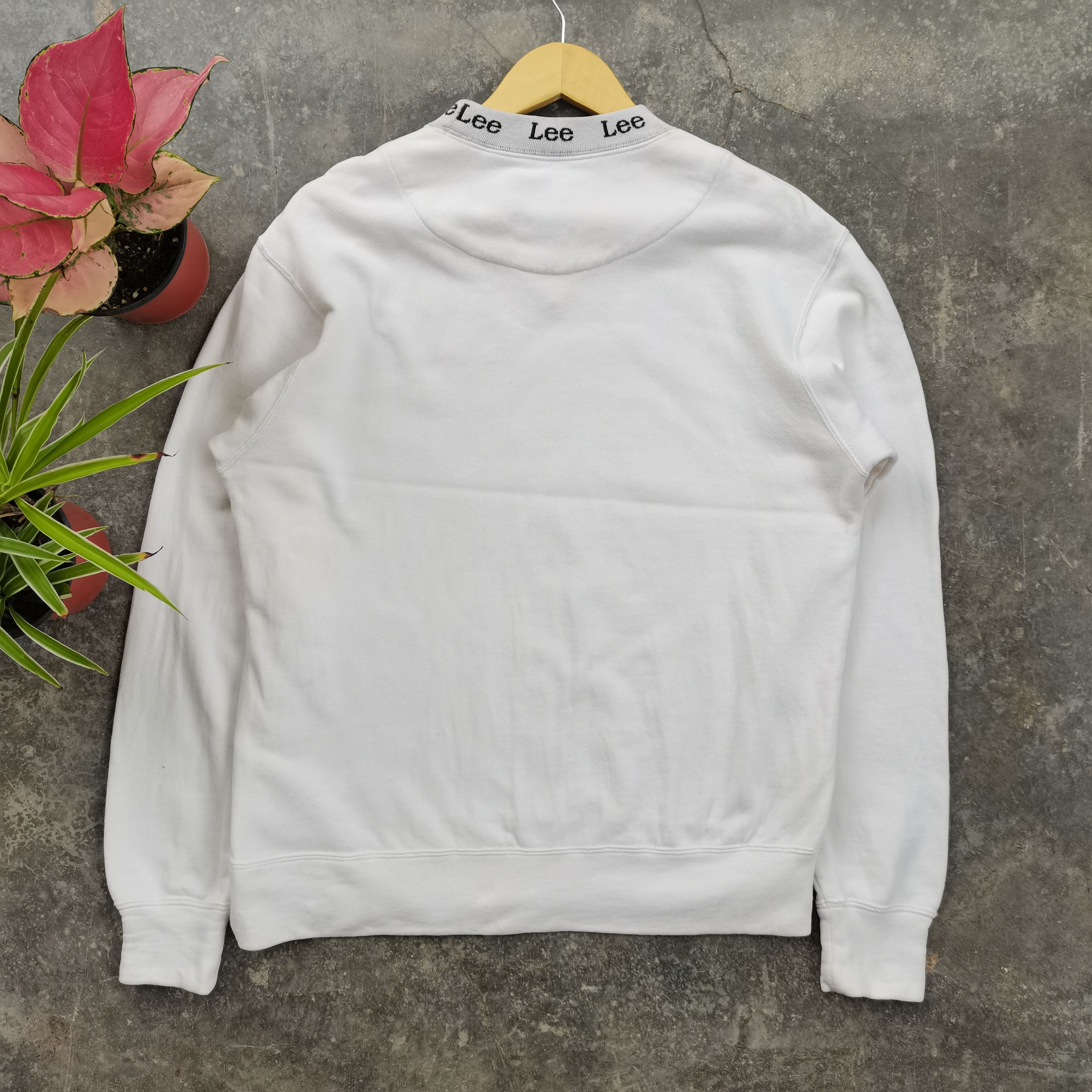 Lee × Vintage Vintage 90s LEE Sportwear Union Made White Sweatshirt Size US L / EU 52-54 / 3 - 7 Thumbnail