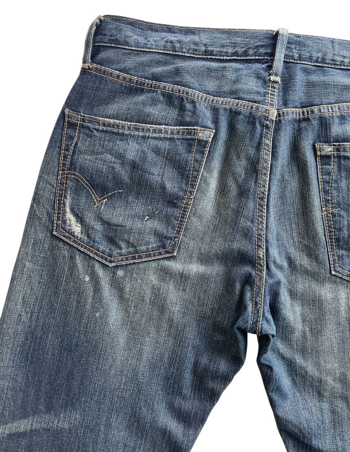 Edwin Edwin Ripped Distressed Denim Size US 35 - 9 Thumbnail