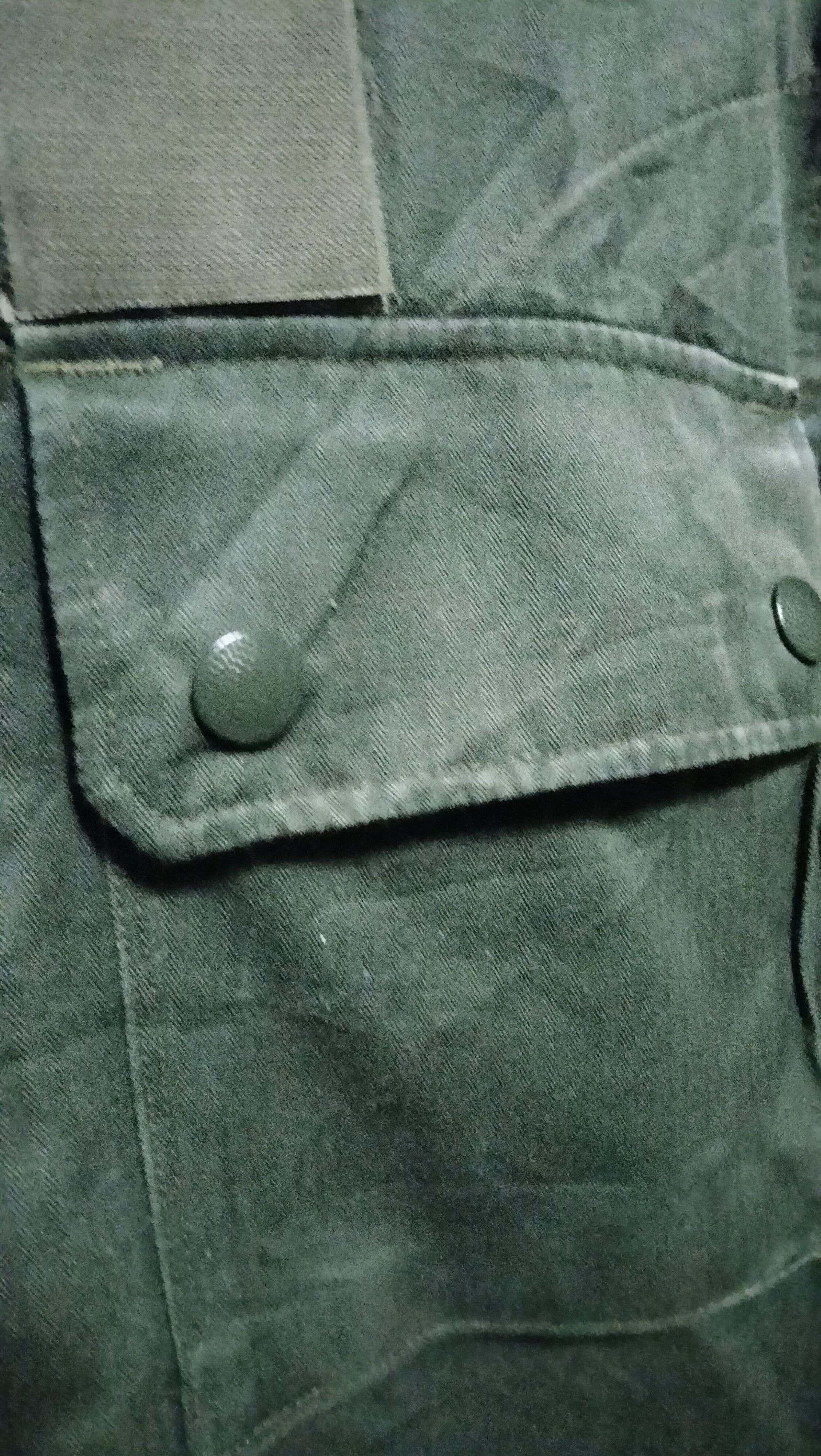 Vintage 70s France Military Jacket HBT Moleskin fashion Army Size US M / EU 48-50 / 2 - 6 Thumbnail