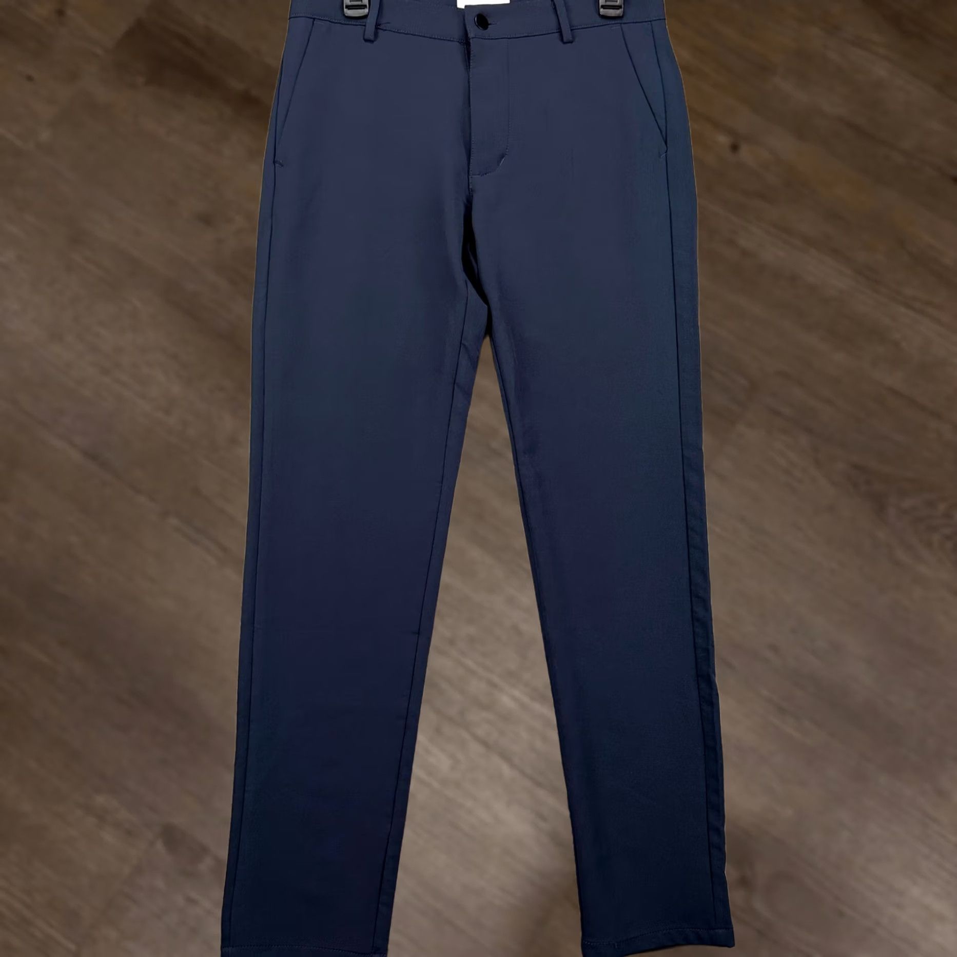Vintage Day Age Men Performance Chino Pants 30X30 Slim Fit Stretch Navy Blue Pocket Size US 30 / EU 46 - 1 Thumbnail