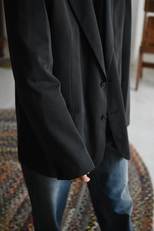 A.PRESSE A.PRESSE / Washed Silk Jacket (Charcoal) Size US XL / EU 56 / 4 - 9 Thumbnail