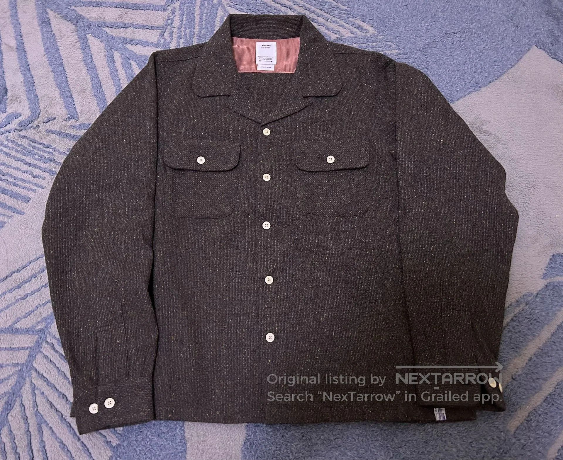 Visvim Visvim 22AW Boomer Donegal Wool Shirt. Size US S / EU 44-46 / 1 - 3 Thumbnail