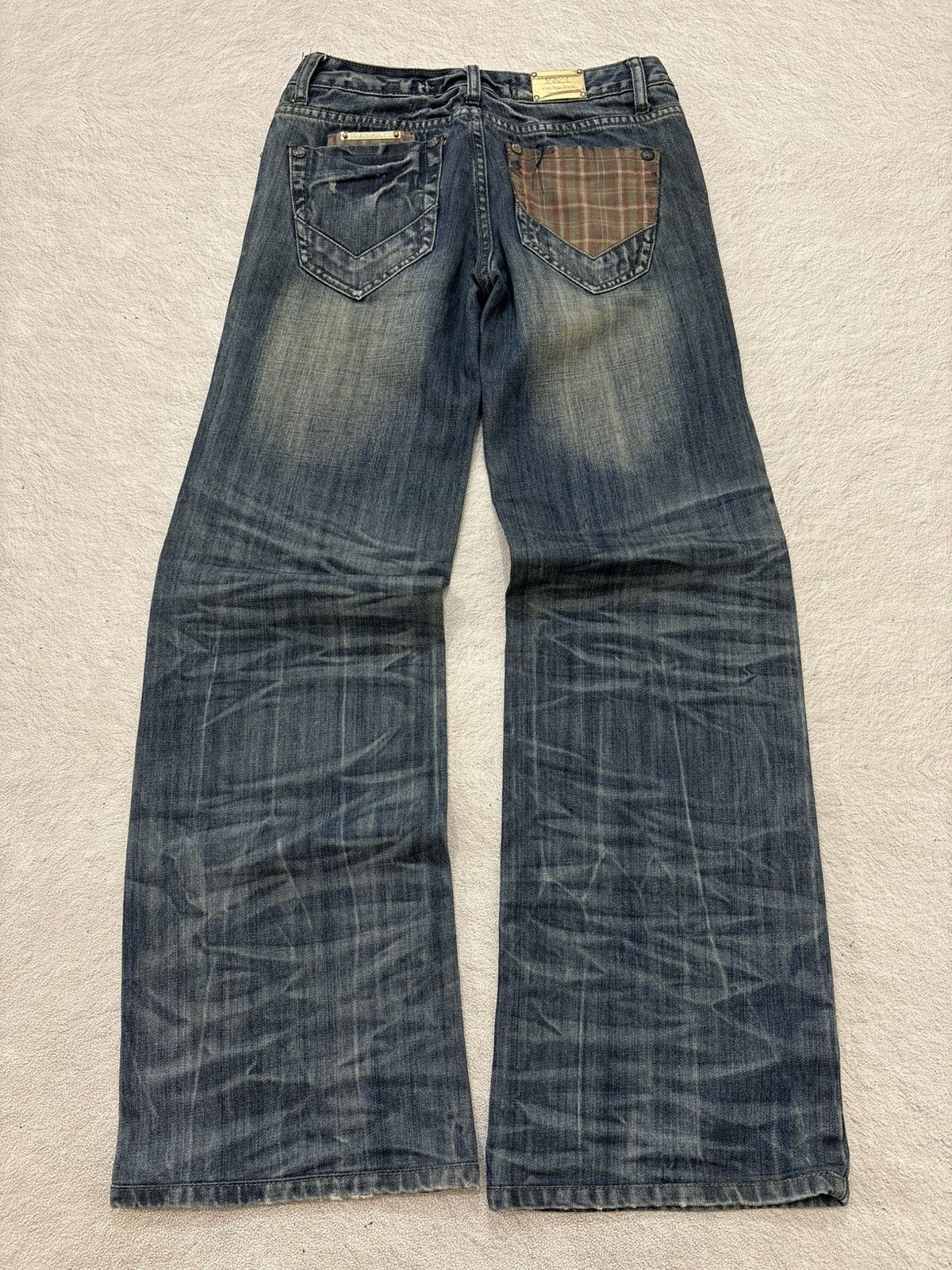 Number (N)ine 2000s you top japan bootcut baggy denim y2k style Size US 26 / EU 42 - 7 Thumbnail
