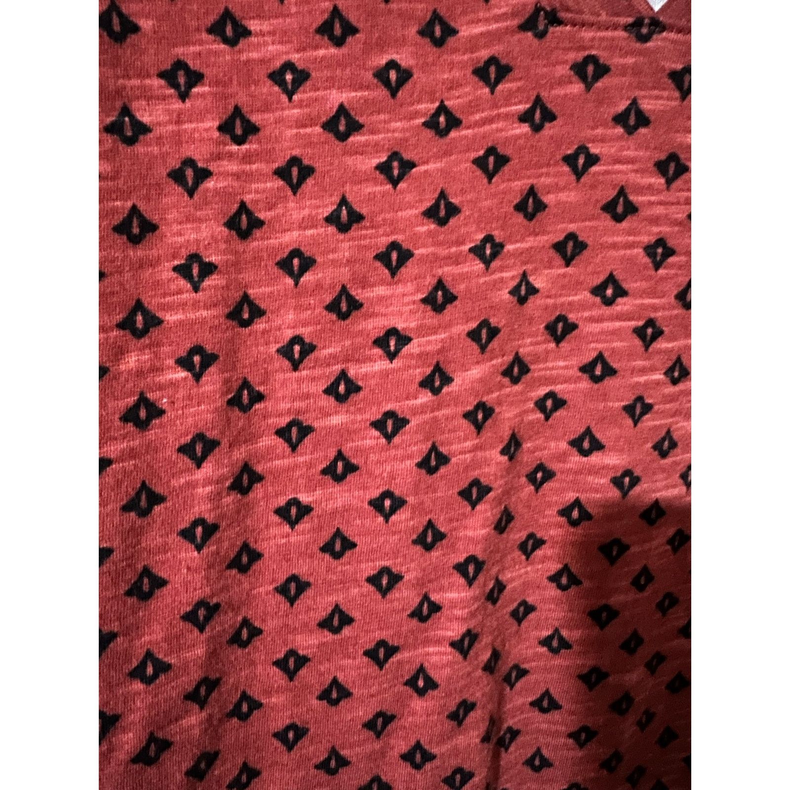 Liz Claiborne V-Neck Tee XS Brick Rust Top Blouse Short Sleeve Button Size XS / US 0-2 / IT 36-38 - 5 Thumbnail