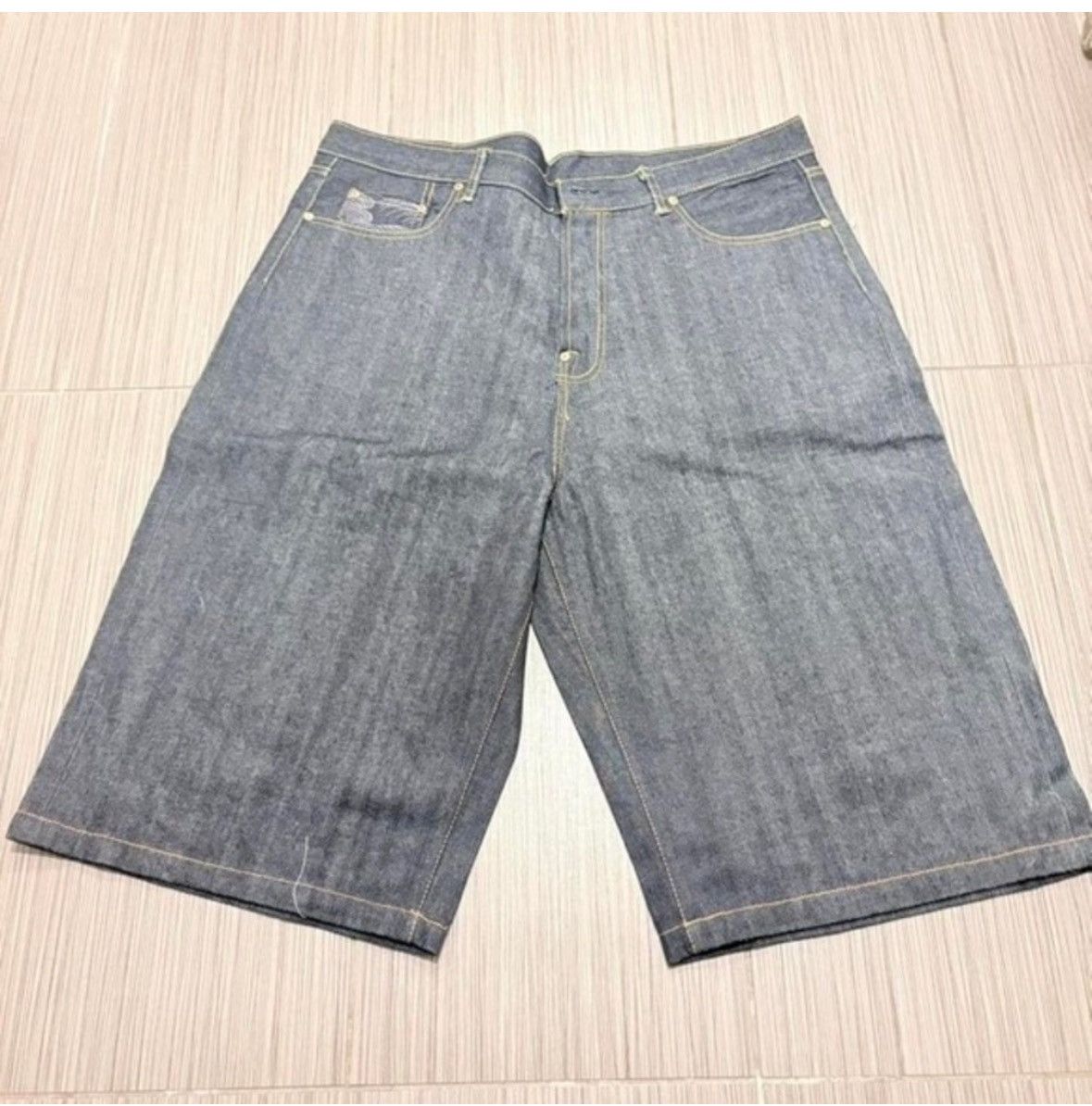 Red Monkey Vintage Patchwork RMC Geisha Bondage denim shorts 34 Size US 40 / EU 56 - 5 Thumbnail