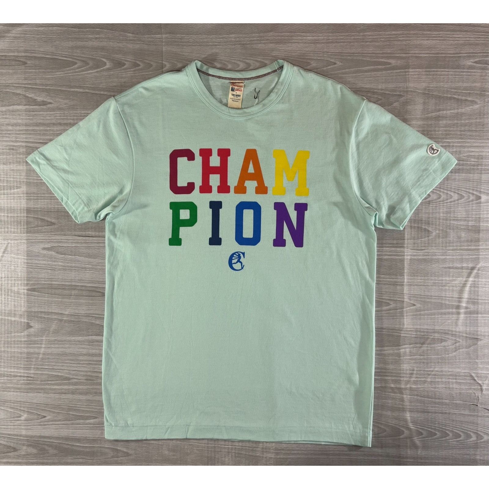 CHAMPION x TODD SNYDER classic Tee sz M color mint green NWT