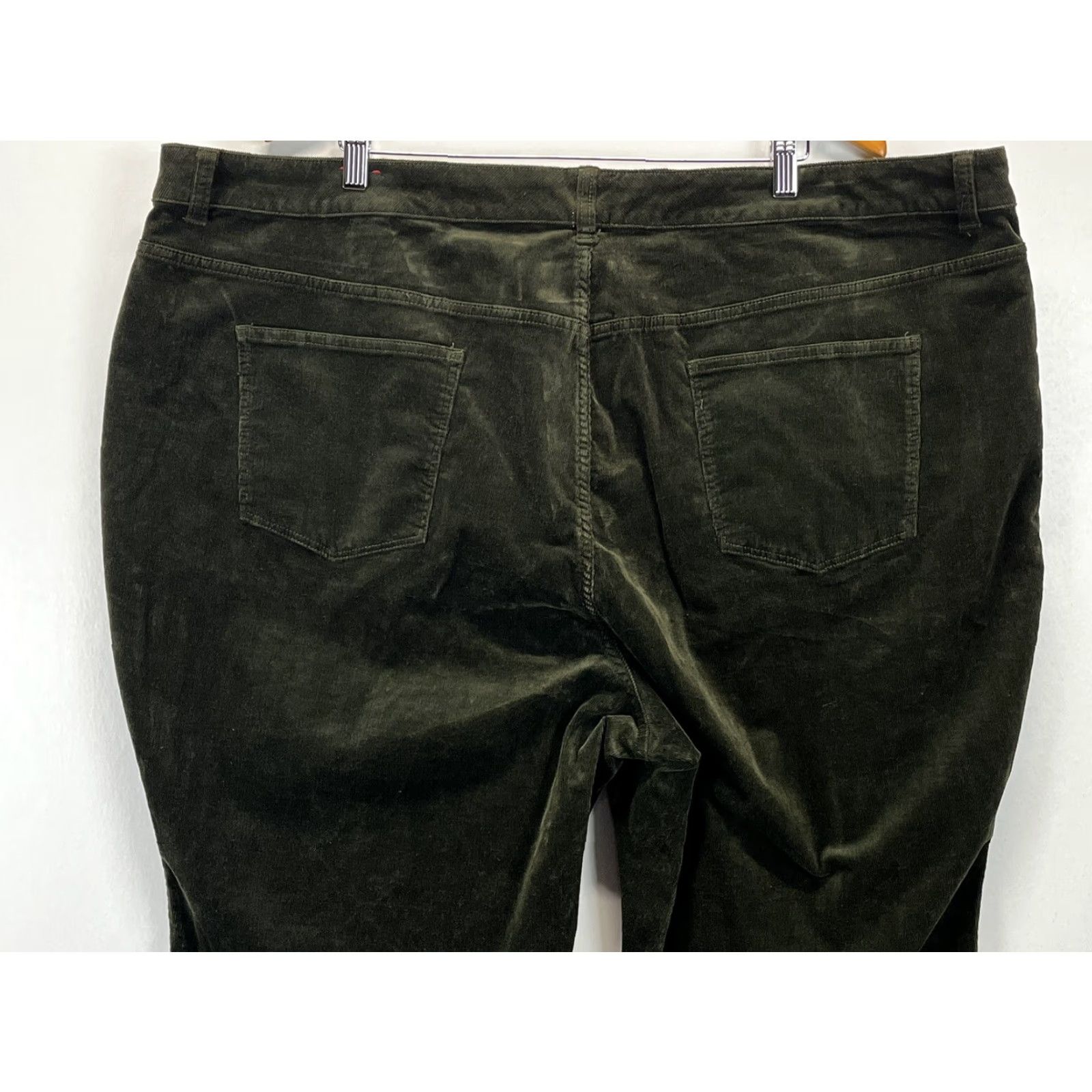 Talbots Talbots Plus Size 26W Olive Green Corduroy Pants Straight Leg Five Pocket Womens Size 26" / US 2 / IT 38 - 4 Thumbnail