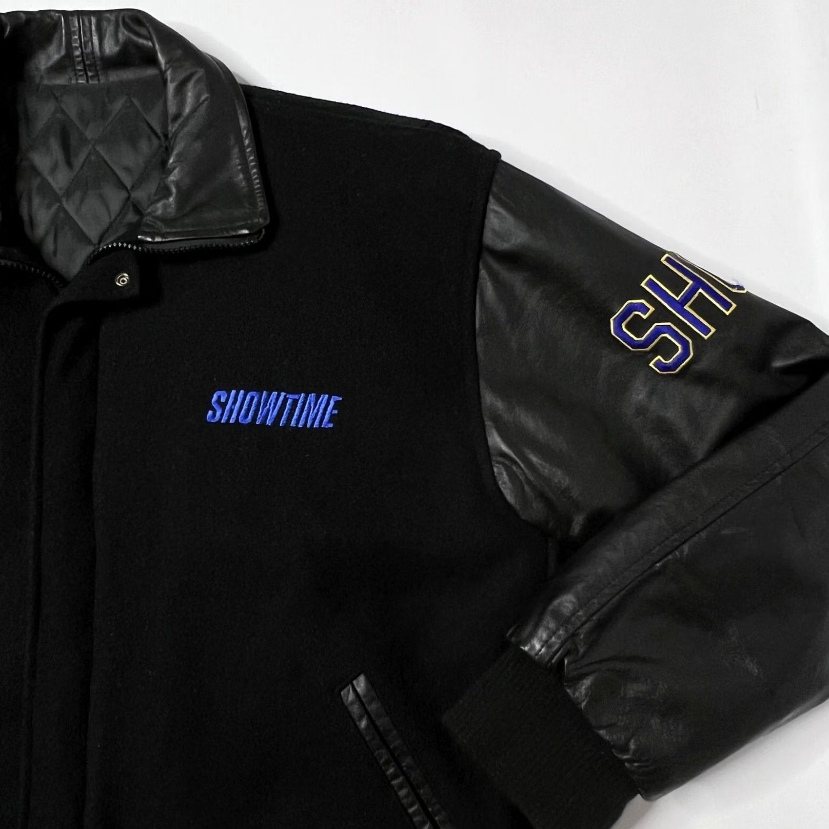 Vintage VINTAGE Showtime Championship Boxing Varsity Jacket Wool Embroidered Made USA L Men Regular Size Black Identity Inc Jacket Size US L / EU 52-54 / 3 - 3 Thumbnail