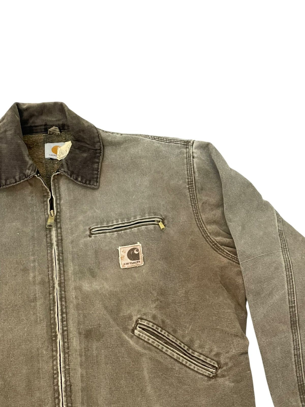 Carhartt Vtg Carhartt Detroit USA Blanket Lining Sun Faded 5🟩5 Size US L / EU 52-54 / 3 - 9 Thumbnail