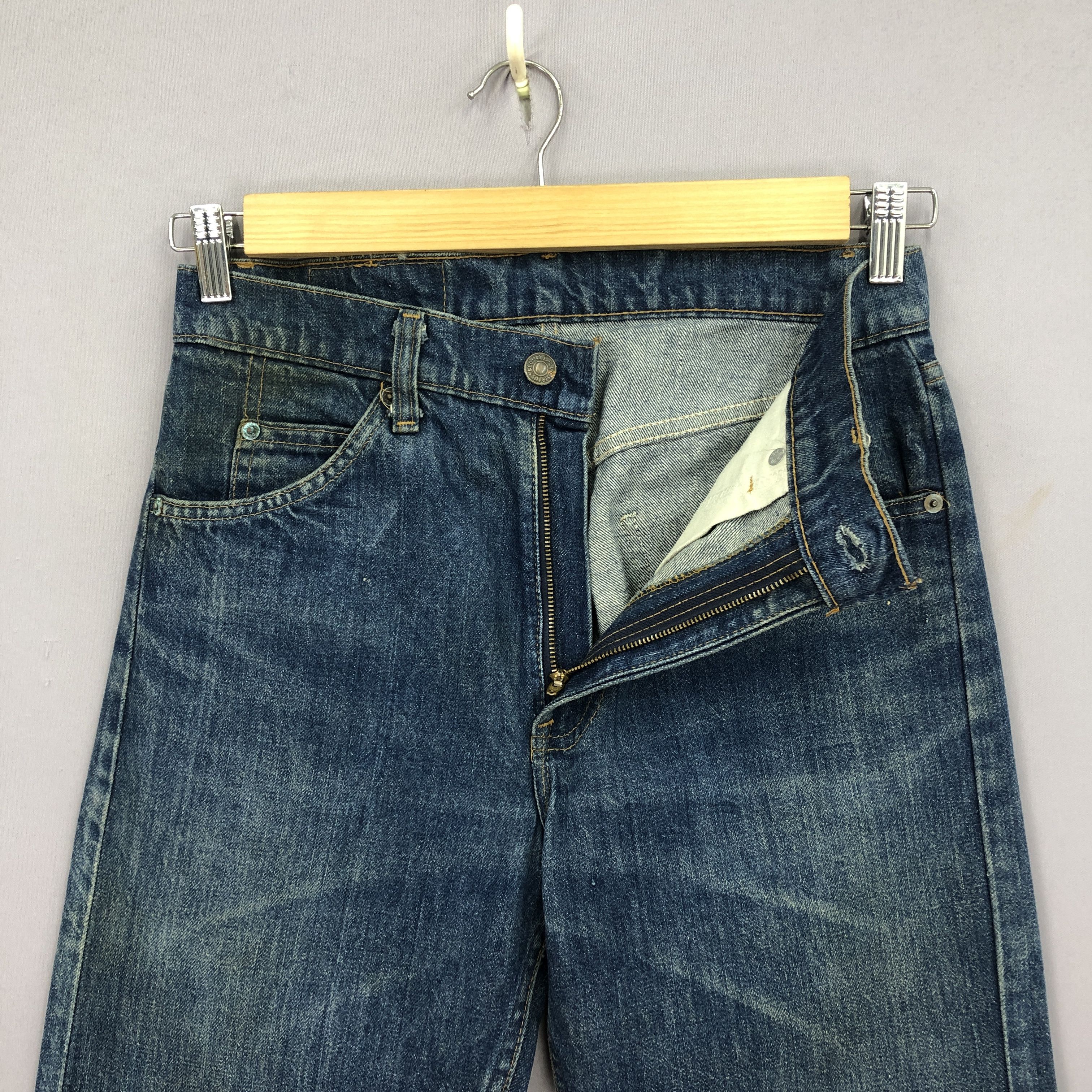 Vintage 80s Levis 505 Jeans Levis Orange Tab #8 Button Denim