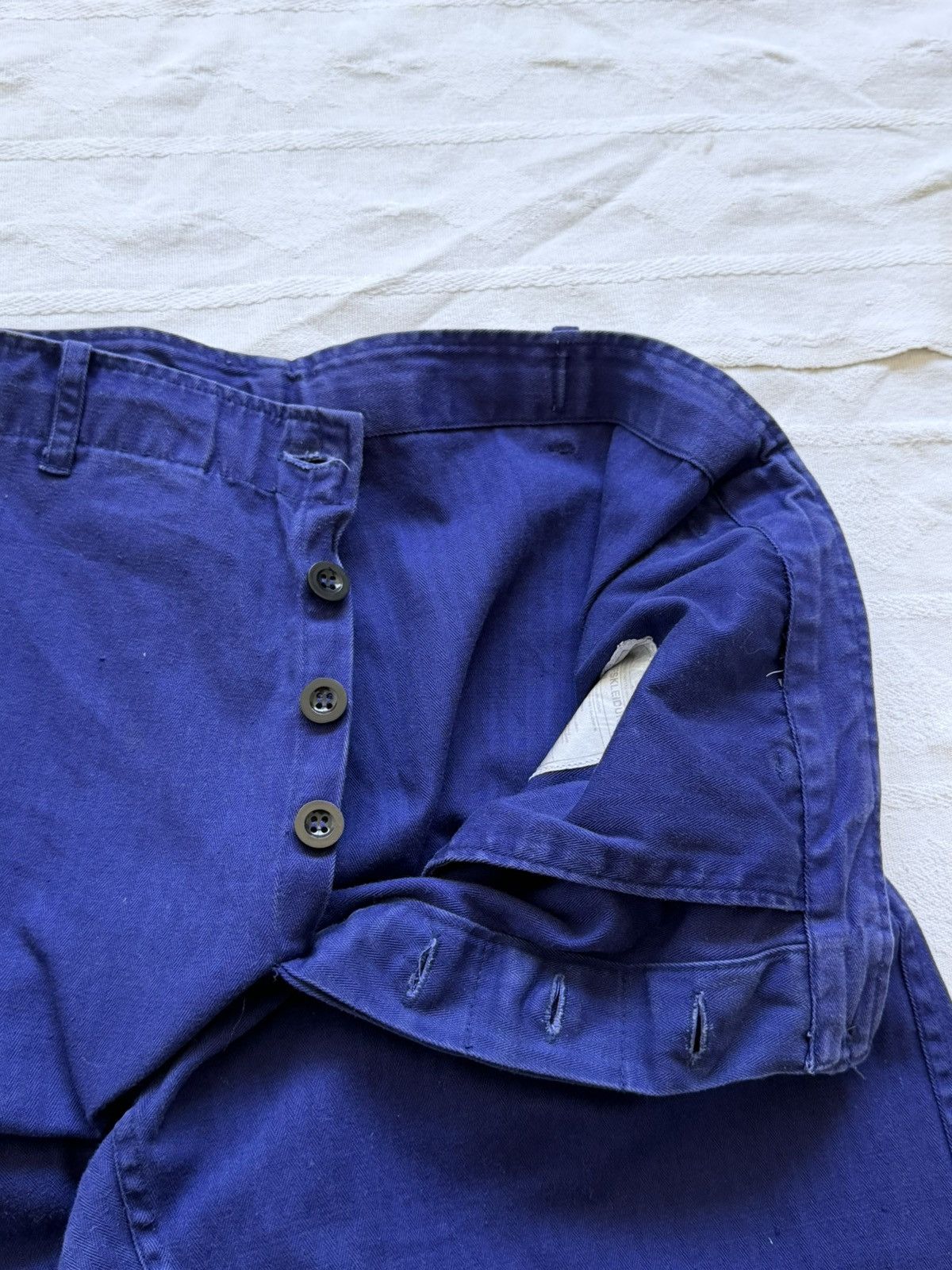 Le Laboureur Vintage 70s German Buckle Back Sanfor Work Pants Size US 32 / EU 48 - 9 Thumbnail