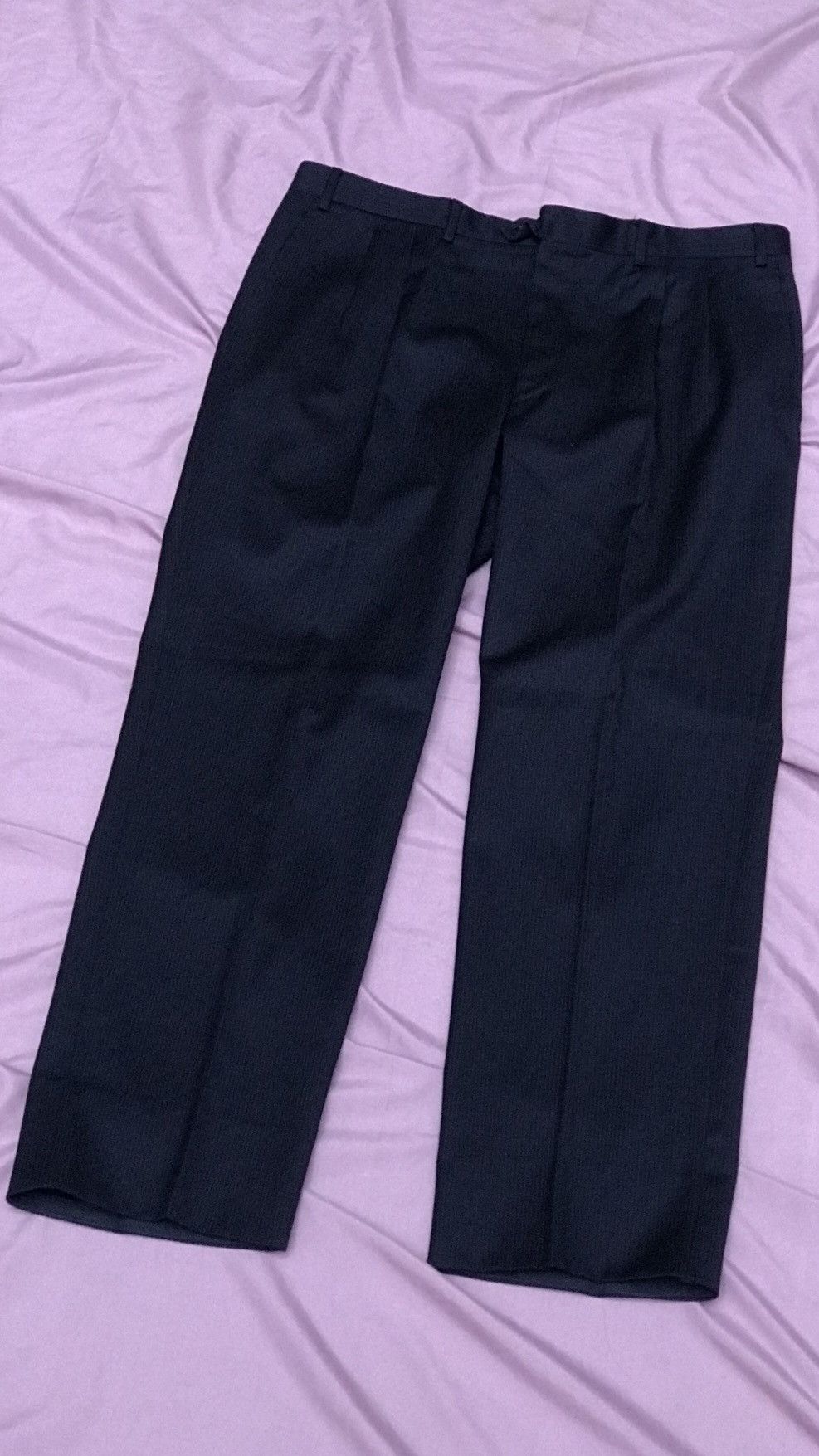 Canali CANALI HIGH WAISTED PLEATED TROUSER, DENCE WOOL FLANNEL Size 42R - 1 Thumbnail