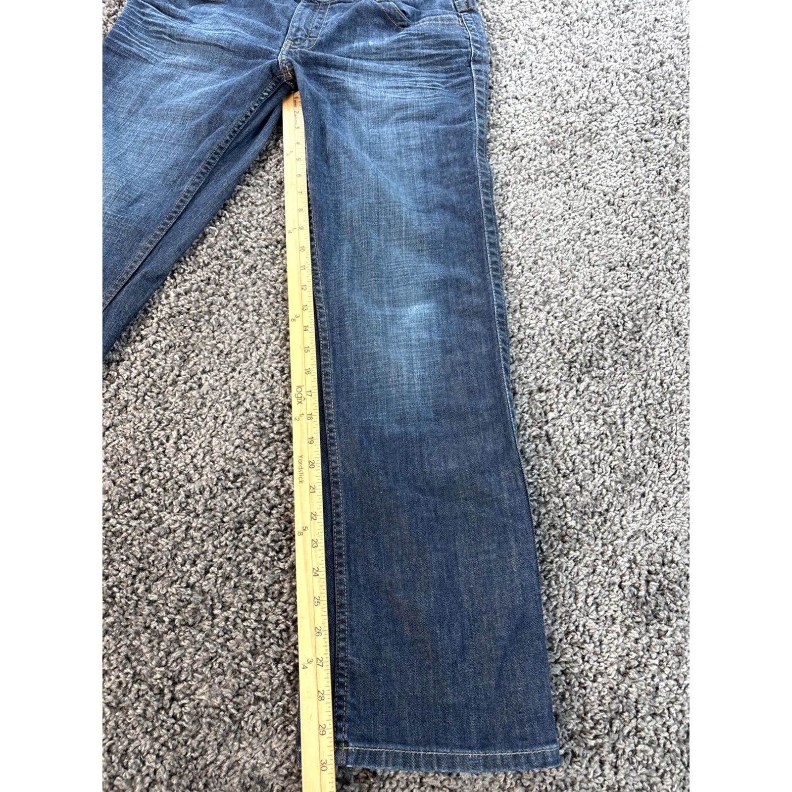 Calvin Klein VINTAGE Calvin Klein Jeans Boot Cut Women 34x30 Dark Wash Mid Rise Flap Y2K Womens Jeans 34 Inseam 30 Inseam Size 24" / US 00 / IT 34 - 2 Thumbnail