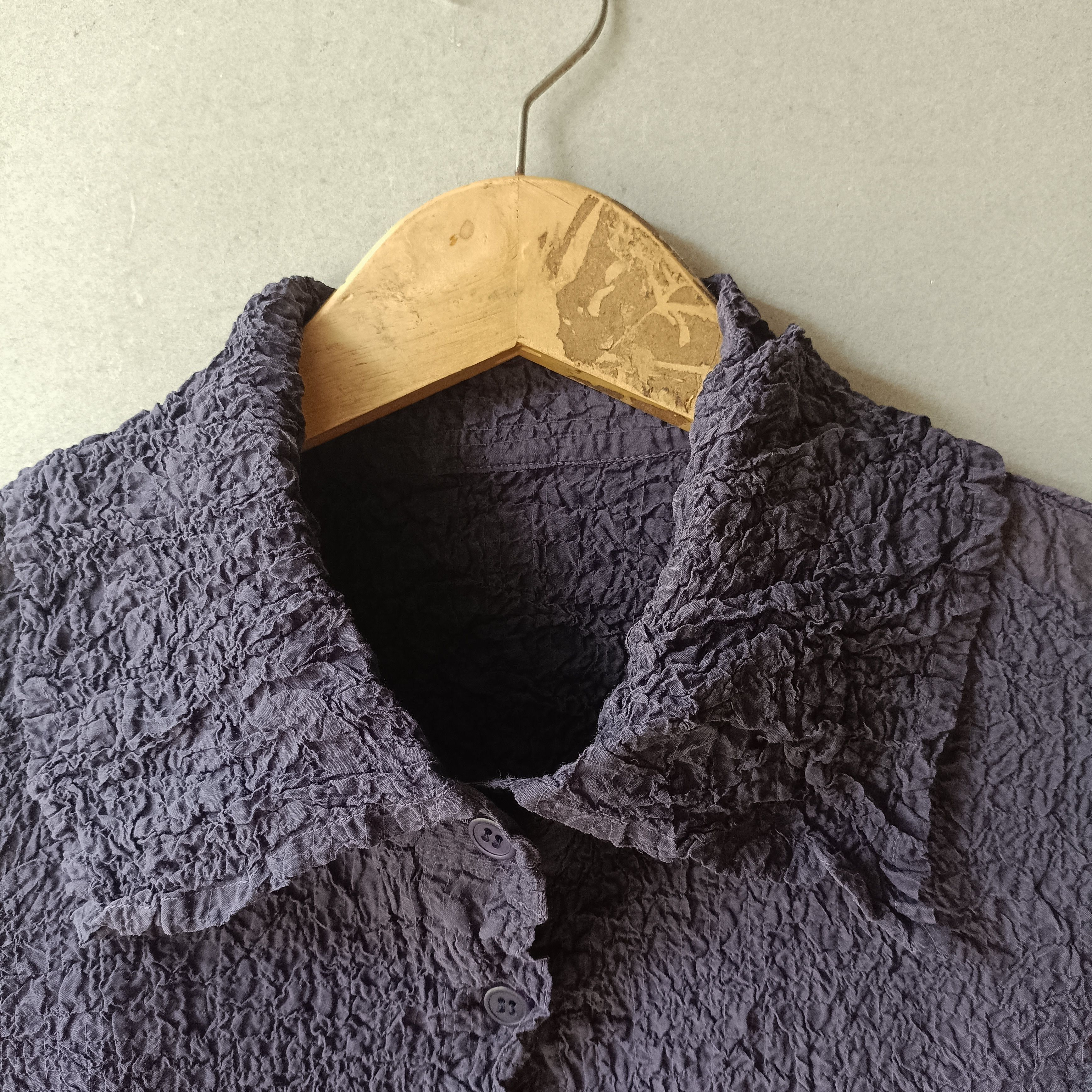 Issey Miyake Me Issey Miyake Cauli Flower Wrinkle Button Size L / US 10 / IT 46 - 4 Thumbnail