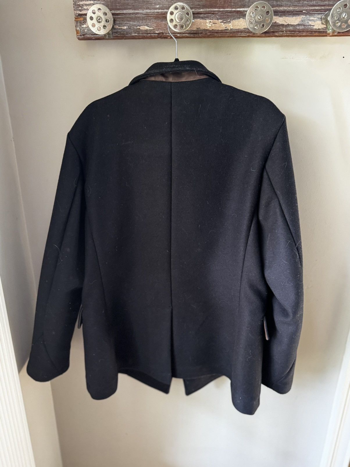 Billy Reid Billy Reid Navy Wool Designer Peacoat Men’s XL Size US XL / EU 56 / 4 - 4 Thumbnail