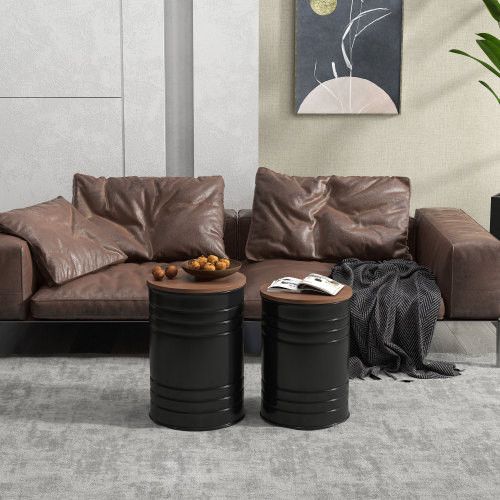 Designer × Homemade HOMCOM Nesting Storage Ottomans Set of 2 with Lids, Hidden S Size US L / EU 52-54 / 3 - 2 Thumbnail