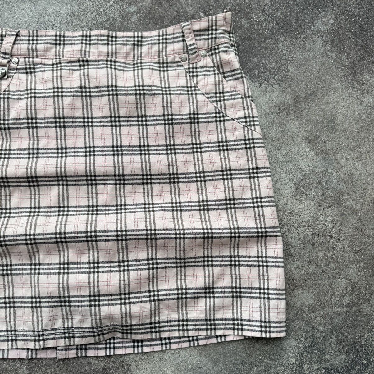 20471120 × Japanese Brand × Vintage Burberry Style Pink Check Vintage Skirt Size 32" / US 10 / IT 46 - 5 Thumbnail