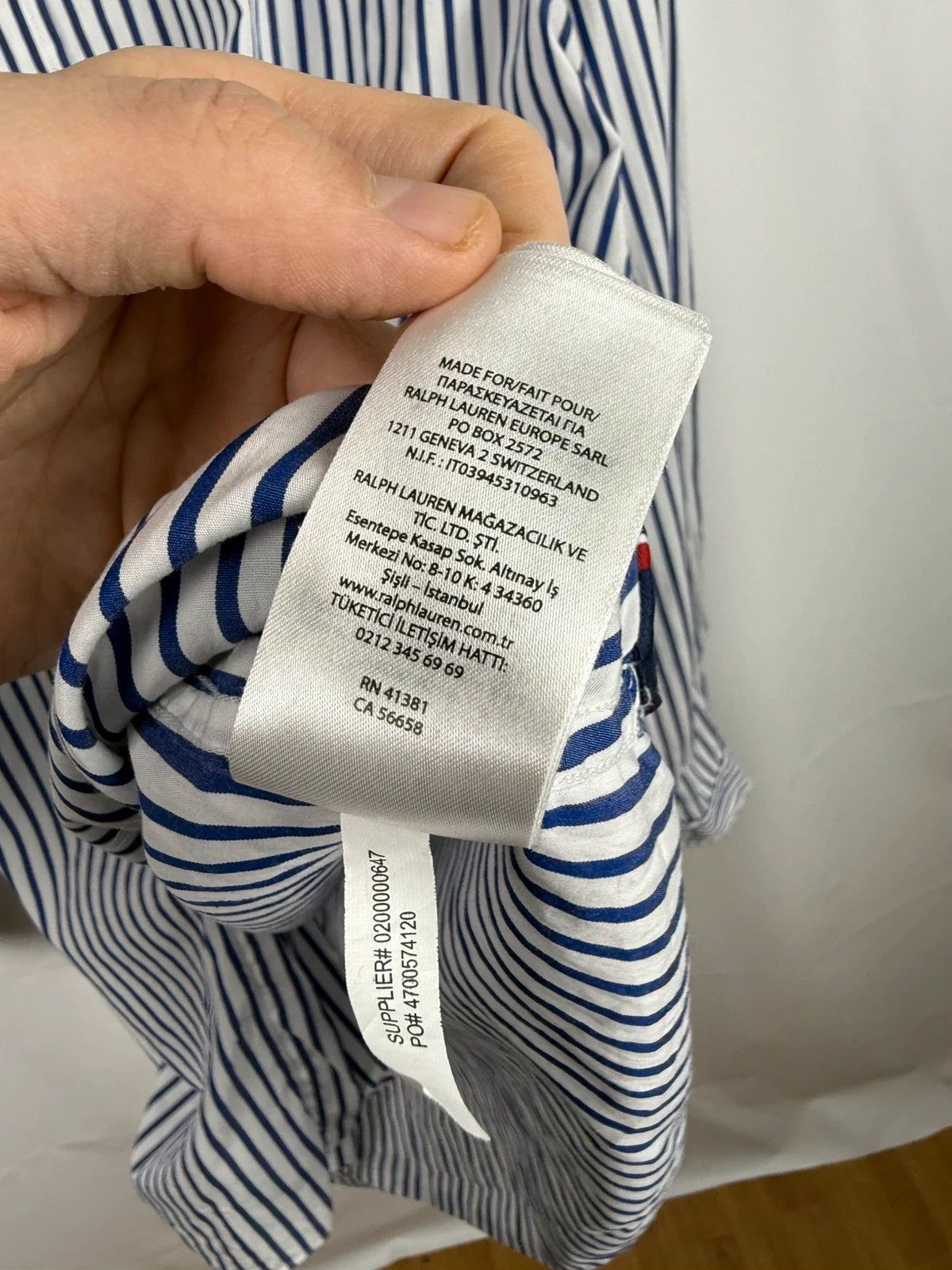 Ralph Lauren Ralph Lauren Cup Striped Shirt Cotton Men size XXL Size US XXL / EU 58 / 5 - 11 Thumbnail