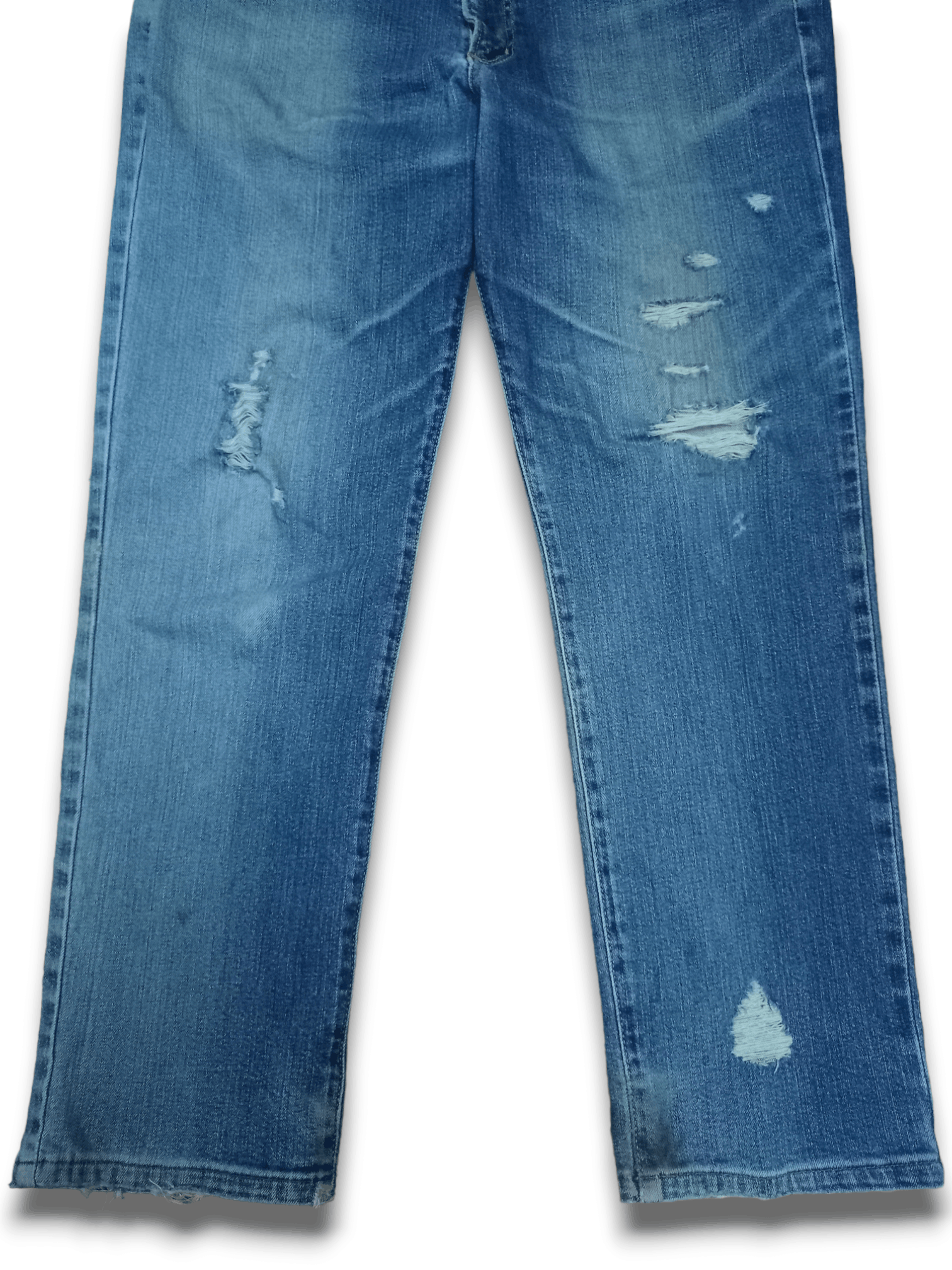 Wrangler SALES 🔥 Vintage Wrangler Blue Wash Distressed Denim Jeans Size US 35 - 7 Thumbnail