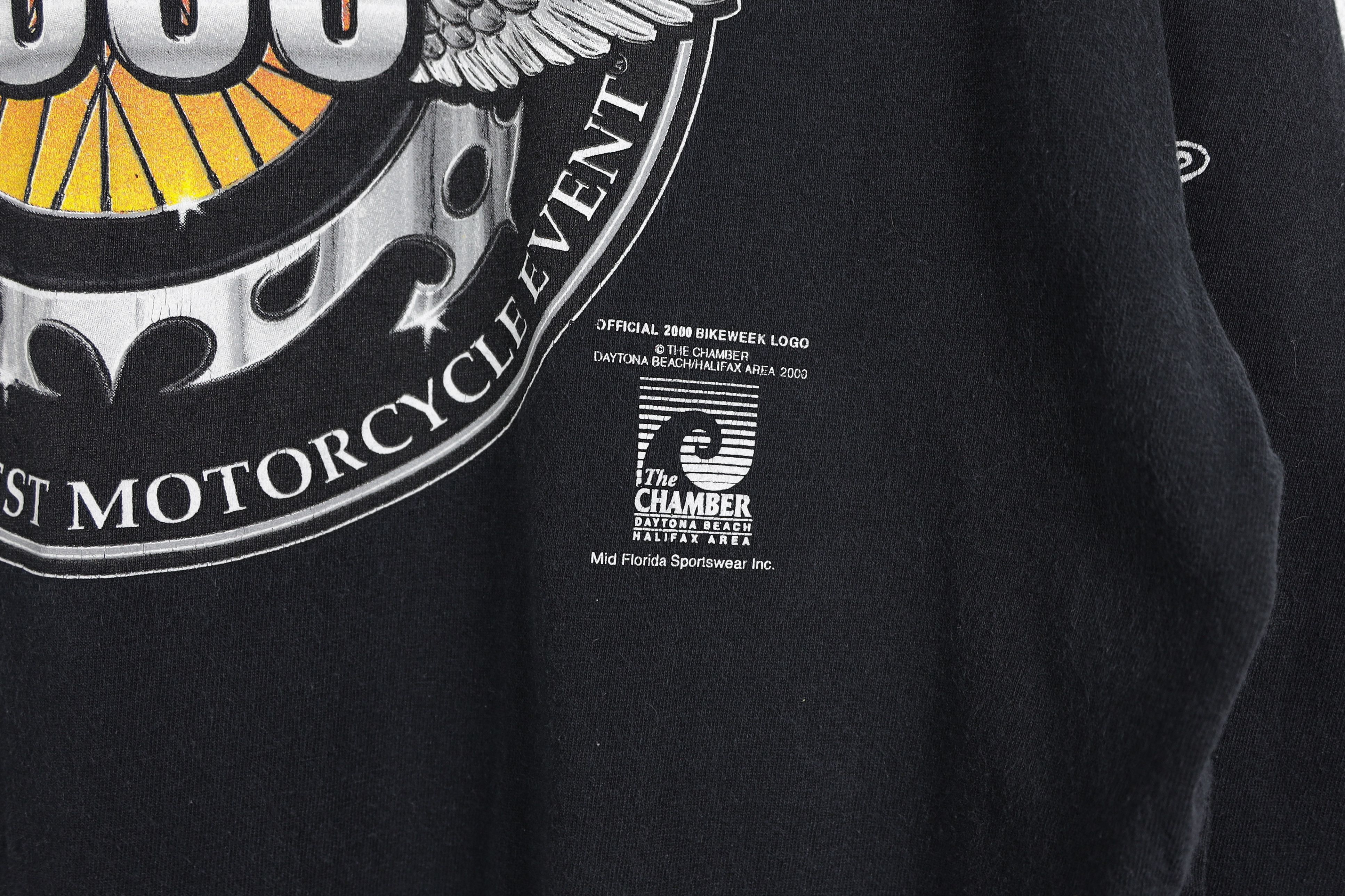 Daytona Vintage River Deck Daytona Beach Bike Week 2000 Graphic Tee Size US XL / EU 56 / 4 - 15 Thumbnail