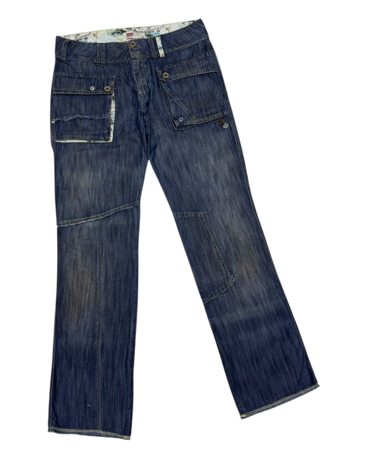 Diesel × Diesel Black Gold DIESEL MULTI POCKET DENIM BUSH JEANS PANTS Size US 30 / EU 46 - 3 Thumbnail