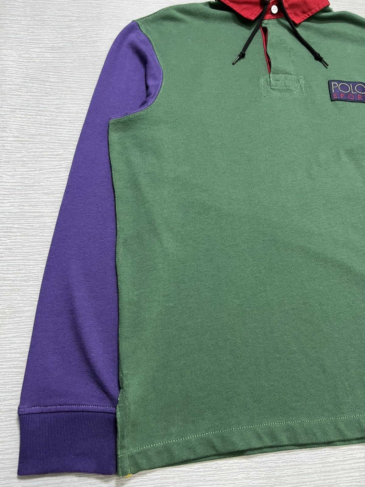 Polo Ralph Lauren Polo Ralph Lauren - ‘Snow Beach’ Hooded Rugby 1993 Pullover Size US M / EU 48-50 / 2 - 7 Thumbnail