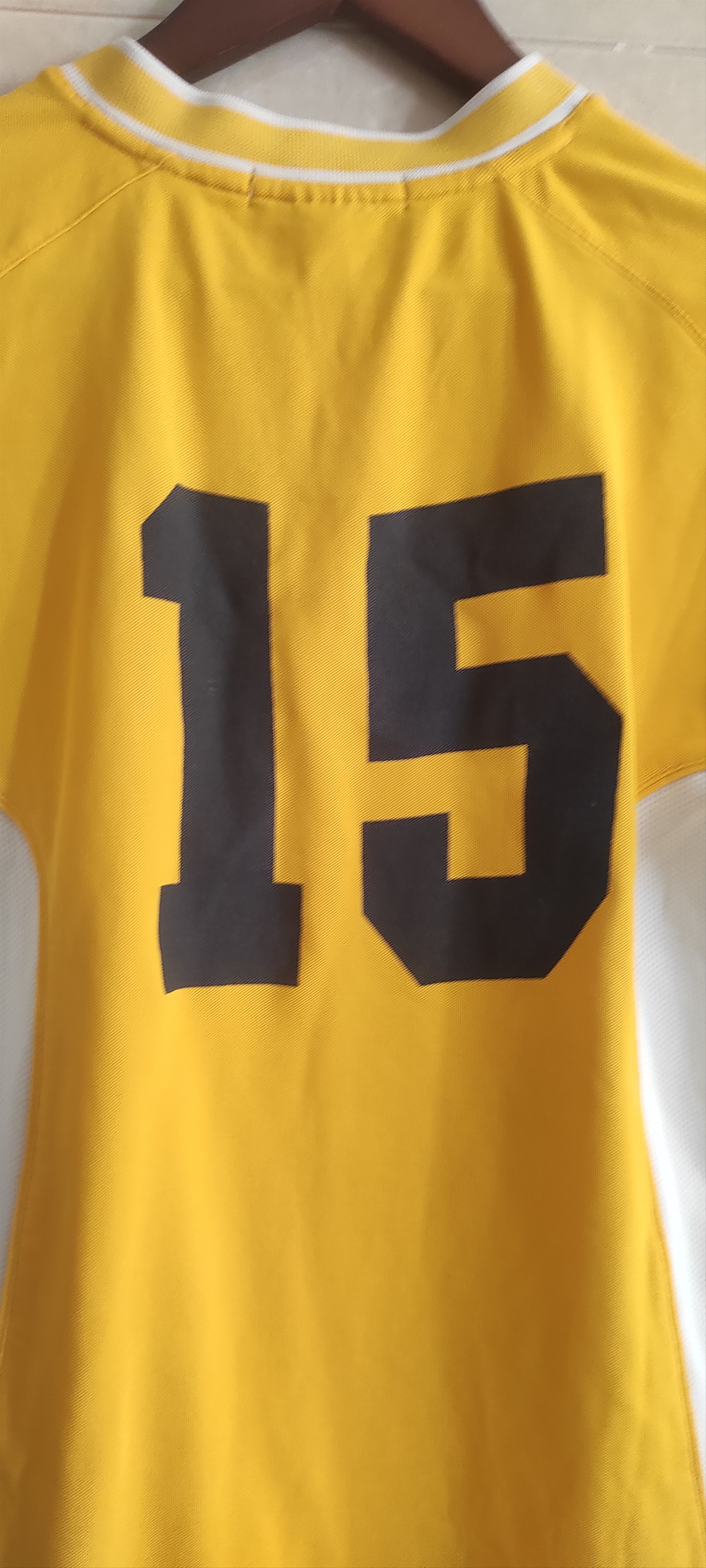 Diadora Diadora Soccer Jersey # 15 Navy Yellow Men's Athletic Shirt Size US M / EU 48-50 / 2 - 10 Thumbnail
