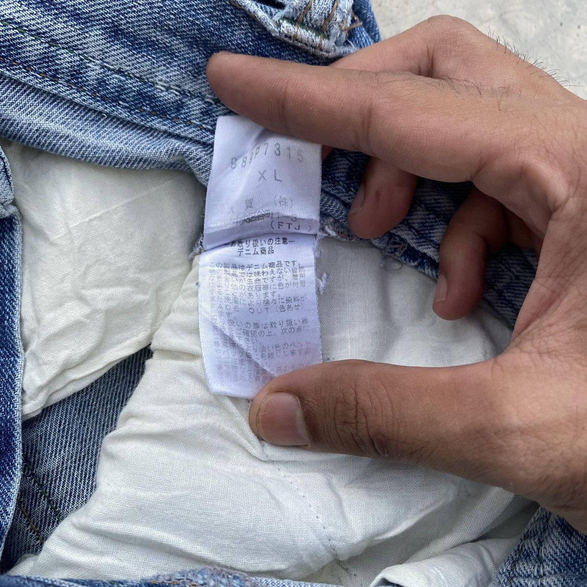 Japanese Brand Morgan Homme Y2K Archive Distressed Buttoned Denim Jeans Size 34" / US 12 / IT 48 - 21 Thumbnail