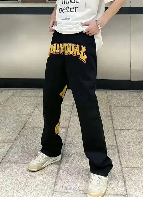 Japanese Brand pattern hiphop flared y2k jeans Size US 32 / EU 48 - 3 Thumbnail