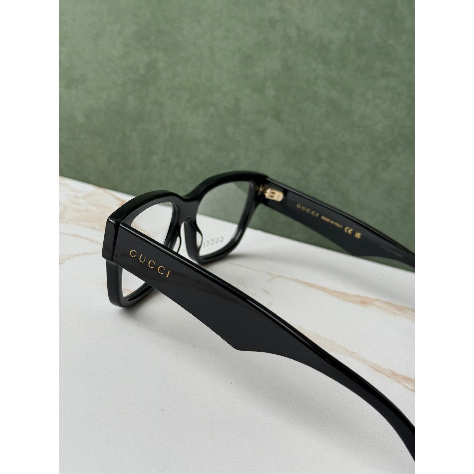 Gucci NEW Gucci GG1428O Black Unisex Square Eyeglasses Frames Size ONE SIZE - 6 Thumbnail