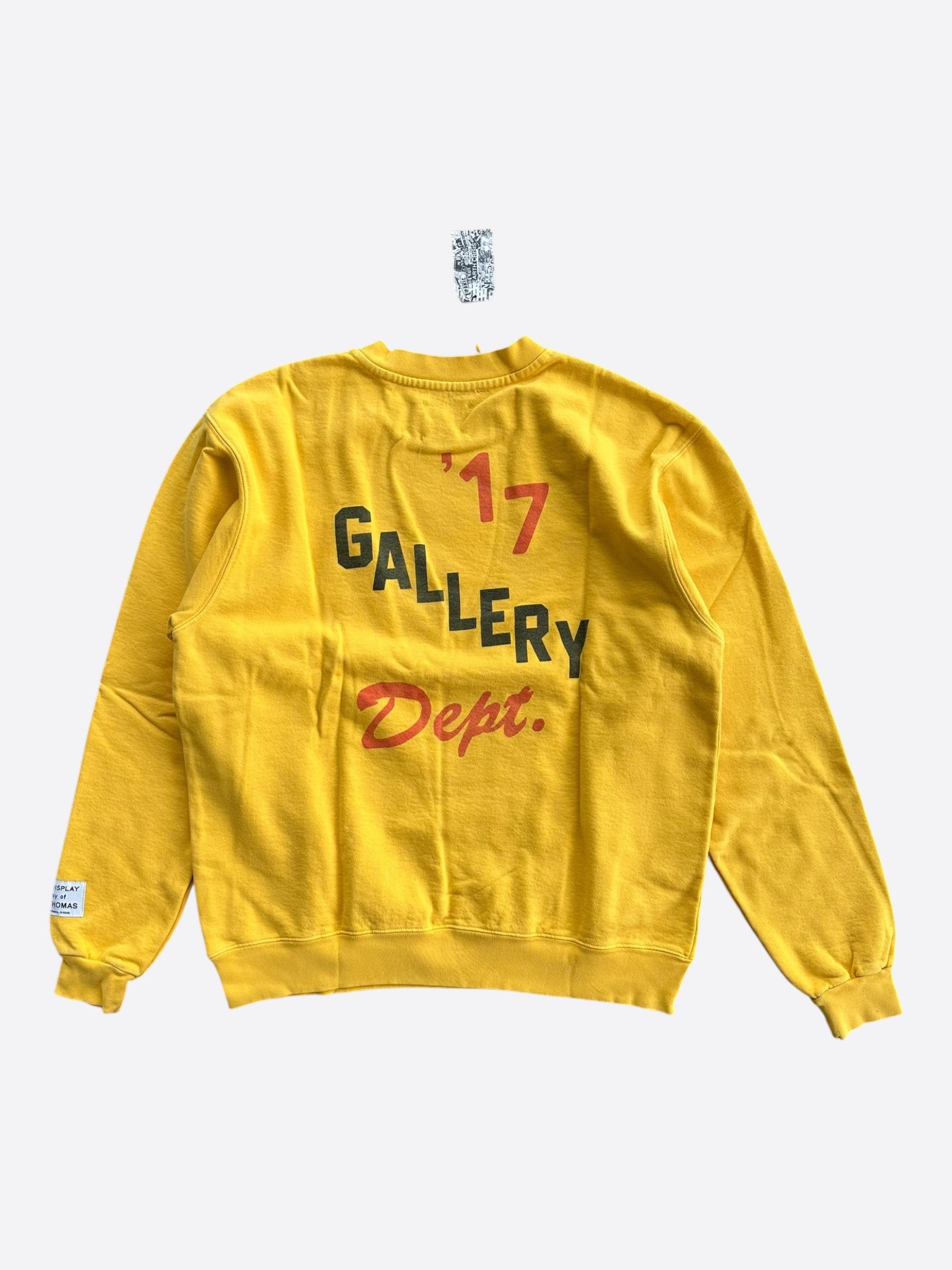 Gallery Dept. Gallery Dept Yellow Boxing Logo Sweater Size US XL / EU 56 / 4 - 2 Thumbnail
