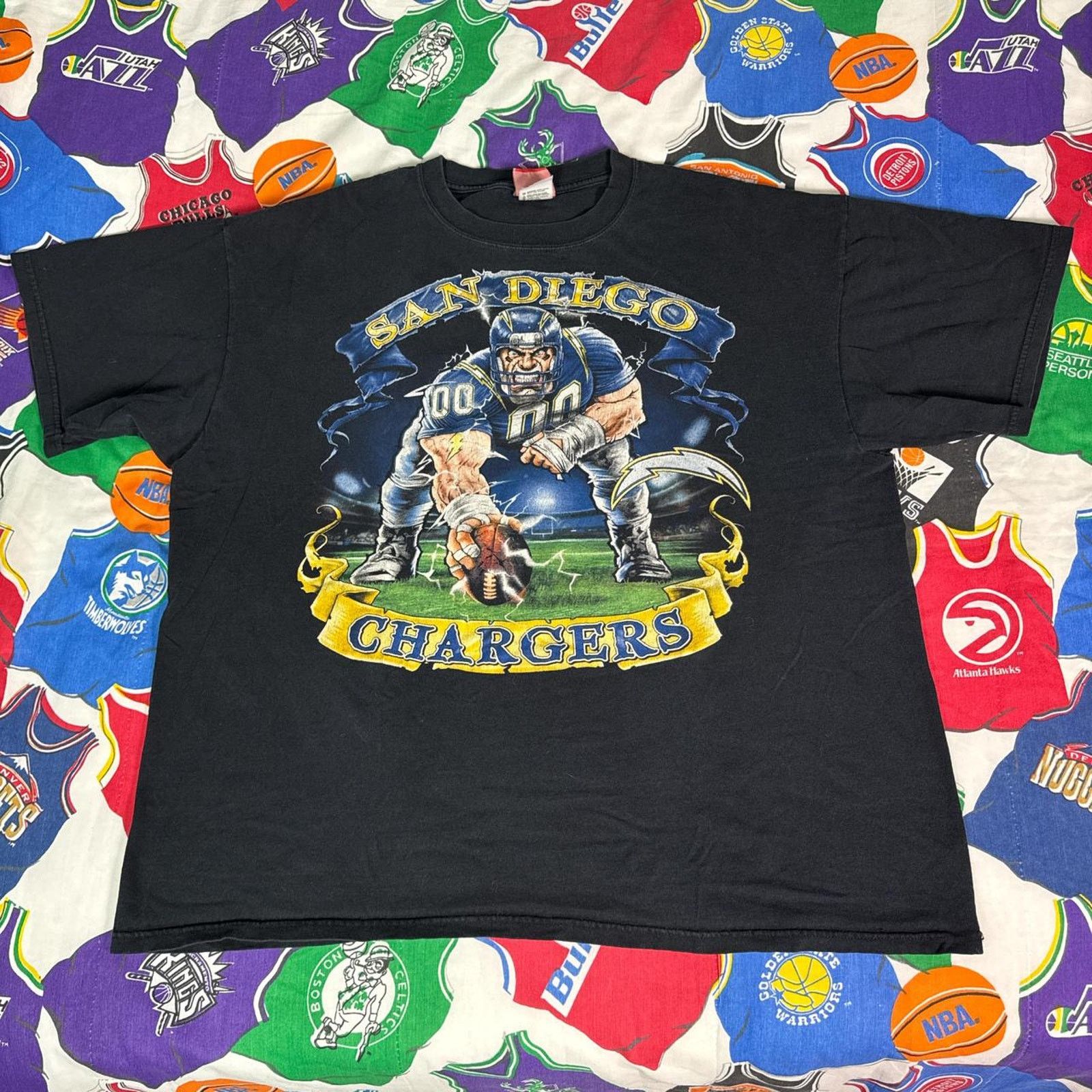 NFL × Vintage Y2K NFL San Diego Chargers Super Bowl Mens Sz XXL T-Shirt Size US XXL / EU 58 / 5 - 1 Thumbnail