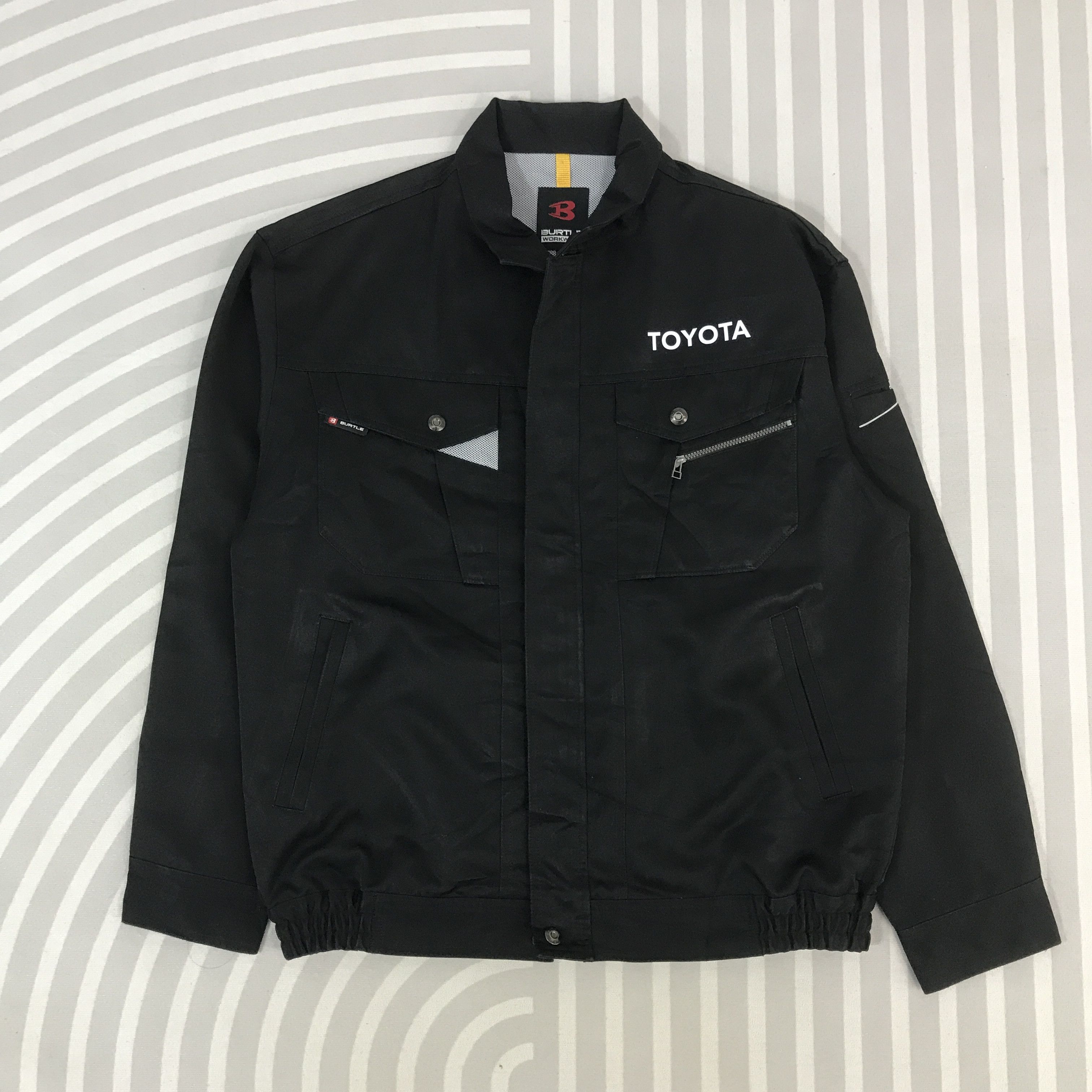 Japanese Brand × Sports Specialties Vtg Toyota Racing Black uniform japan custom workers Jacket Size US L / EU 52-54 / 3 - 2 Thumbnail