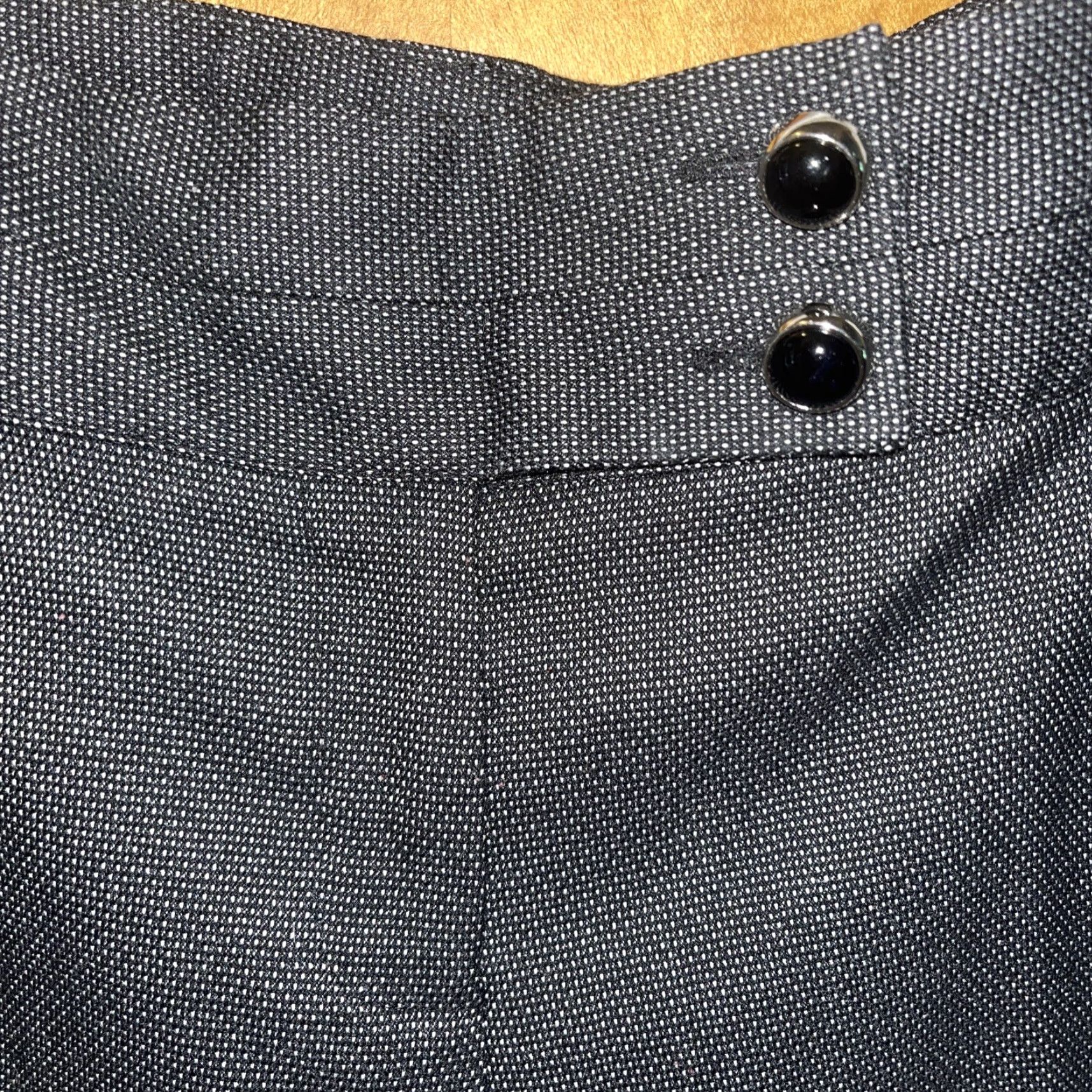 Vintage Studio 1940 Womens Black Over White Trousers Size 14 Petite Size 36" / US 14 / IT 50 - 4 Thumbnail