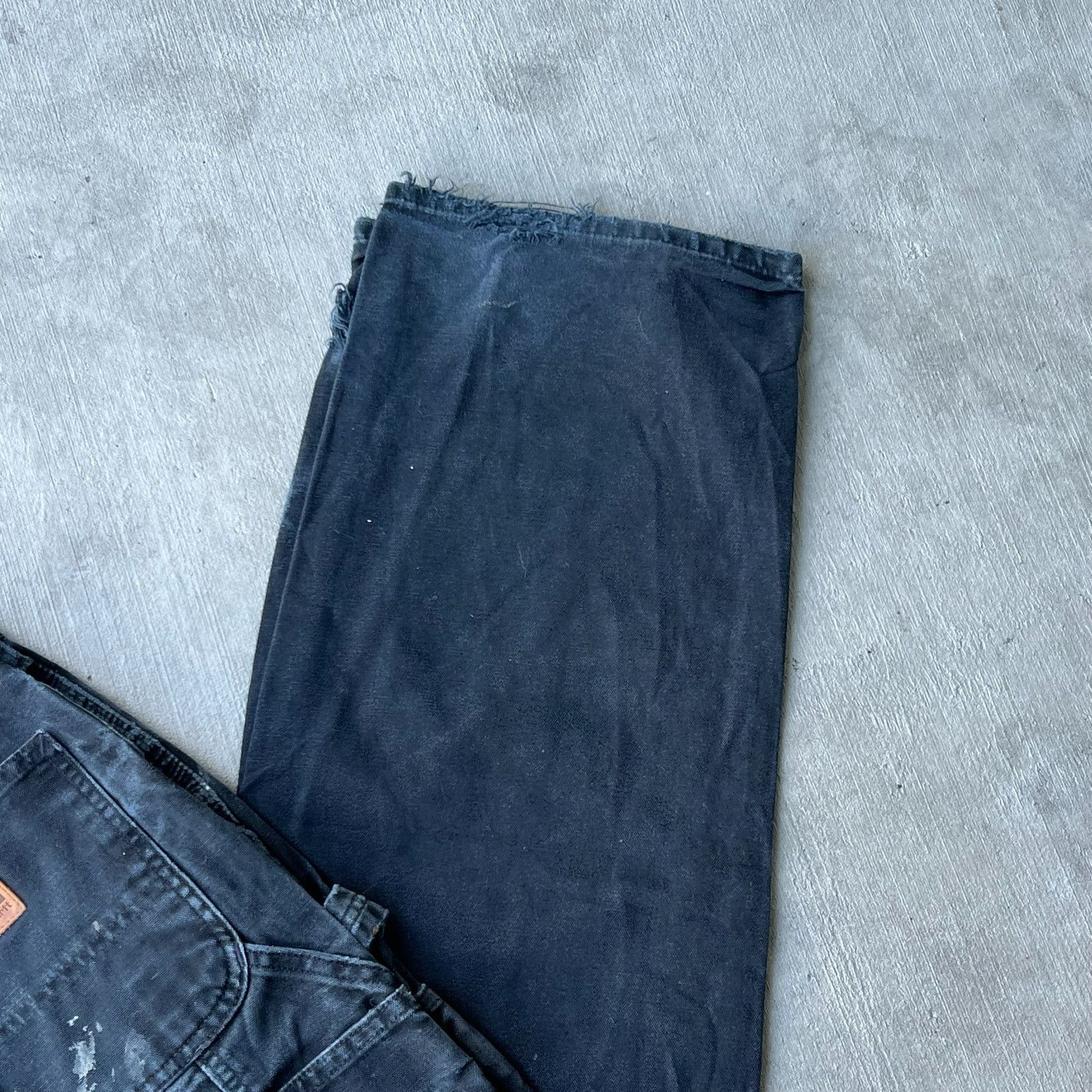 Carhartt × Vintage Carhartt faded black work wear carpenter pants Size US 36 / EU 52 - 9 Thumbnail