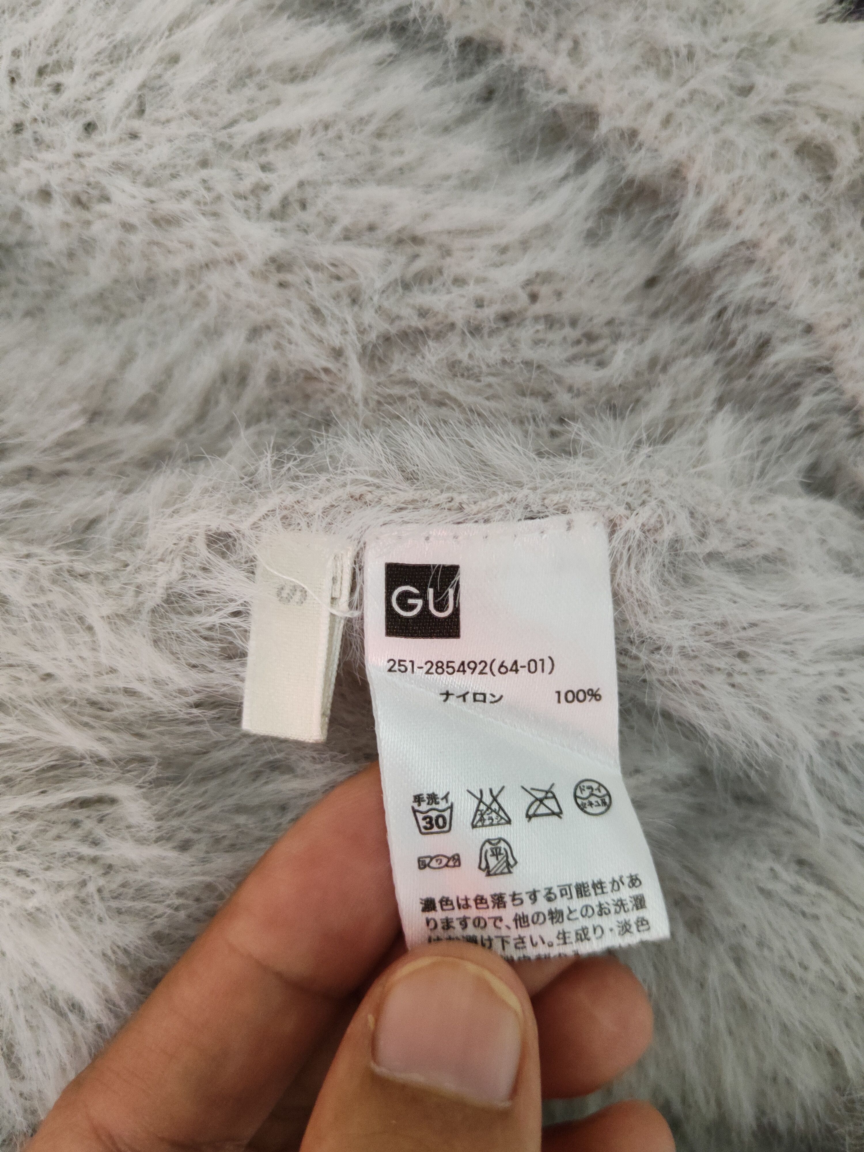 GU GU Gray Shag Shaggy Fur Mohair Knitwear #S1974 Size S / US 4 / IT 40 - 11 Thumbnail